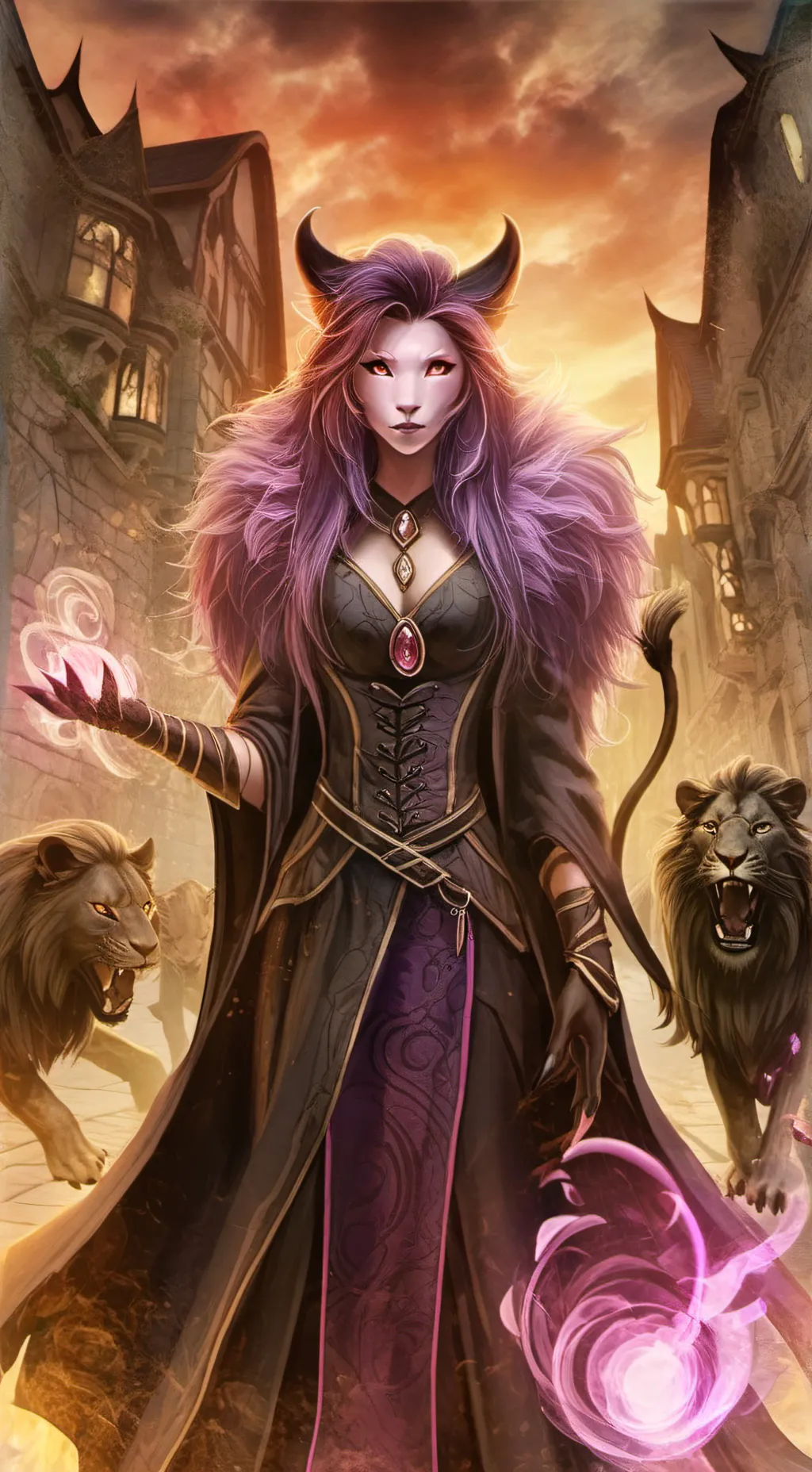 ai character: Arkána  background