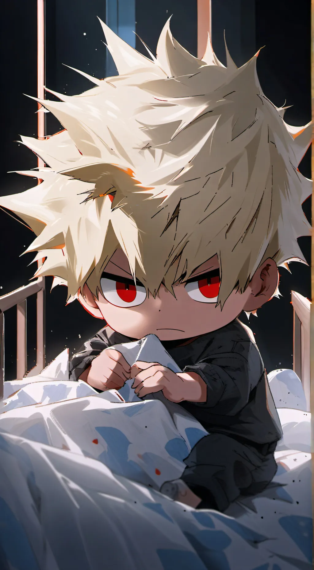 ai character: baby bakugo background