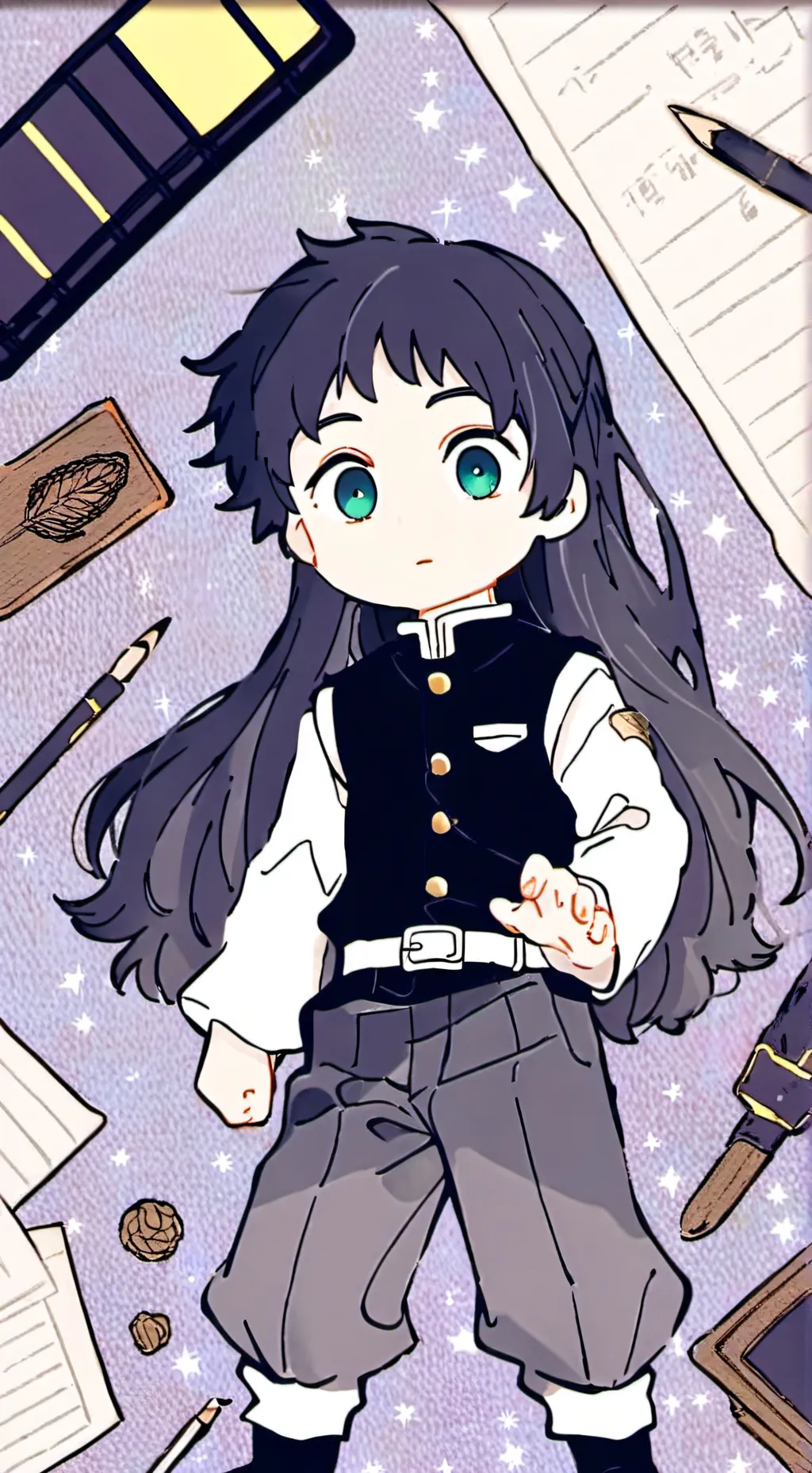 ai character: Genya x muichiro background