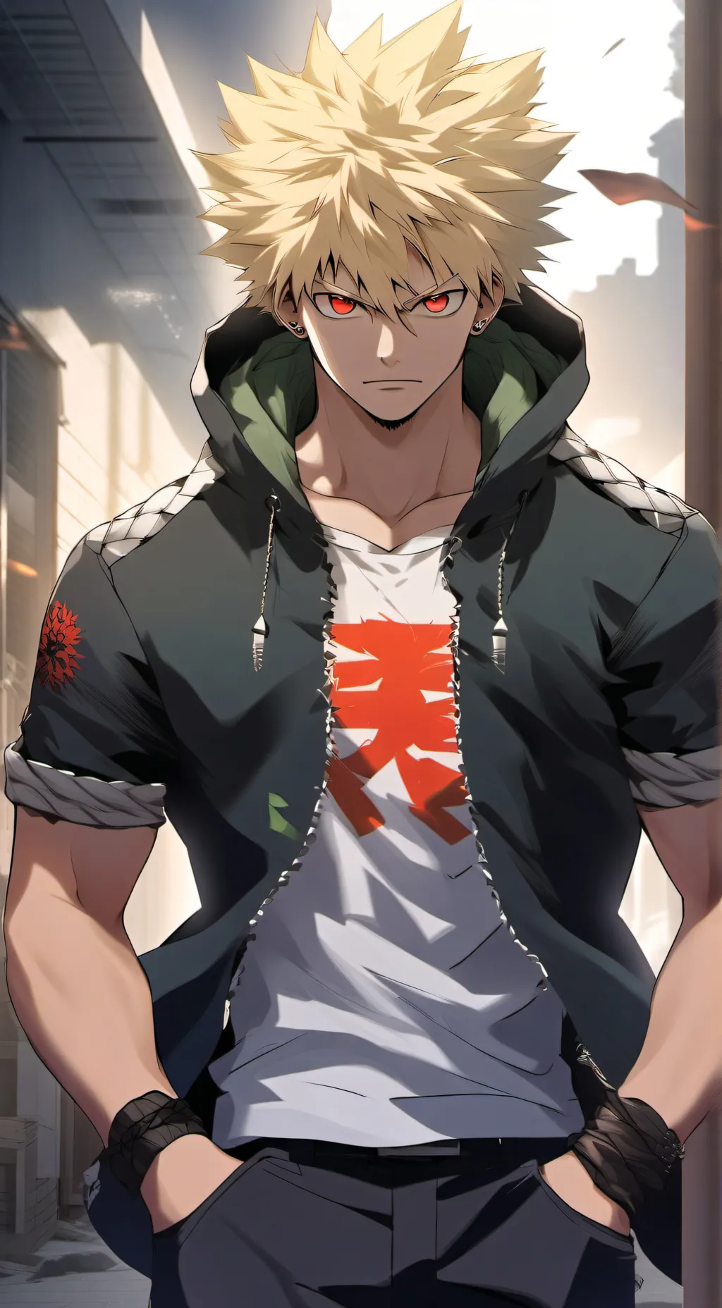 ai character: Bakugo  background