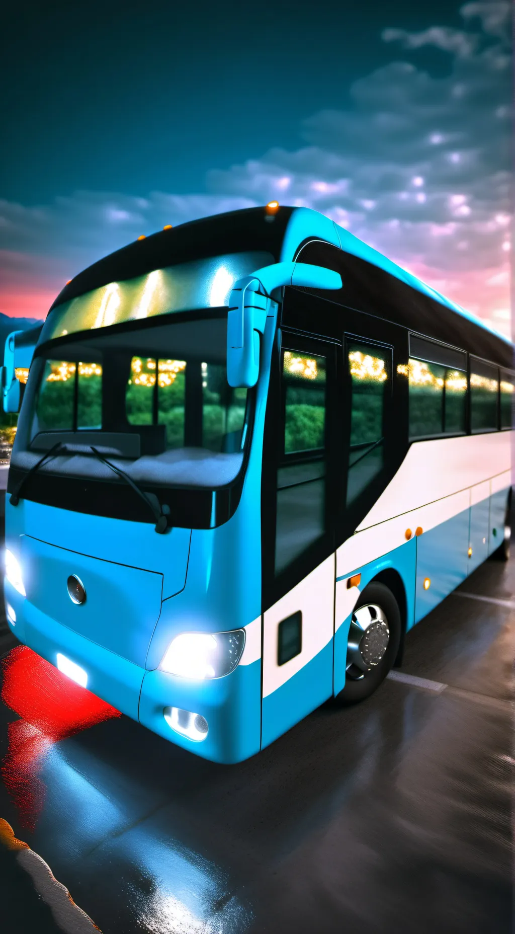 ai character:  Bus incident  background