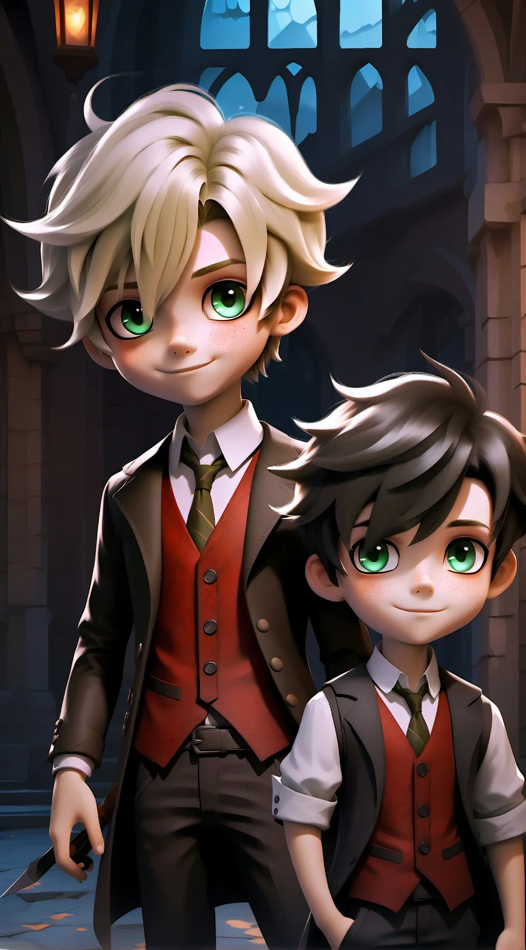 ai character: max and theo  background