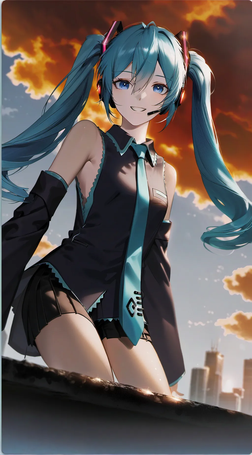 ai character: Мику background