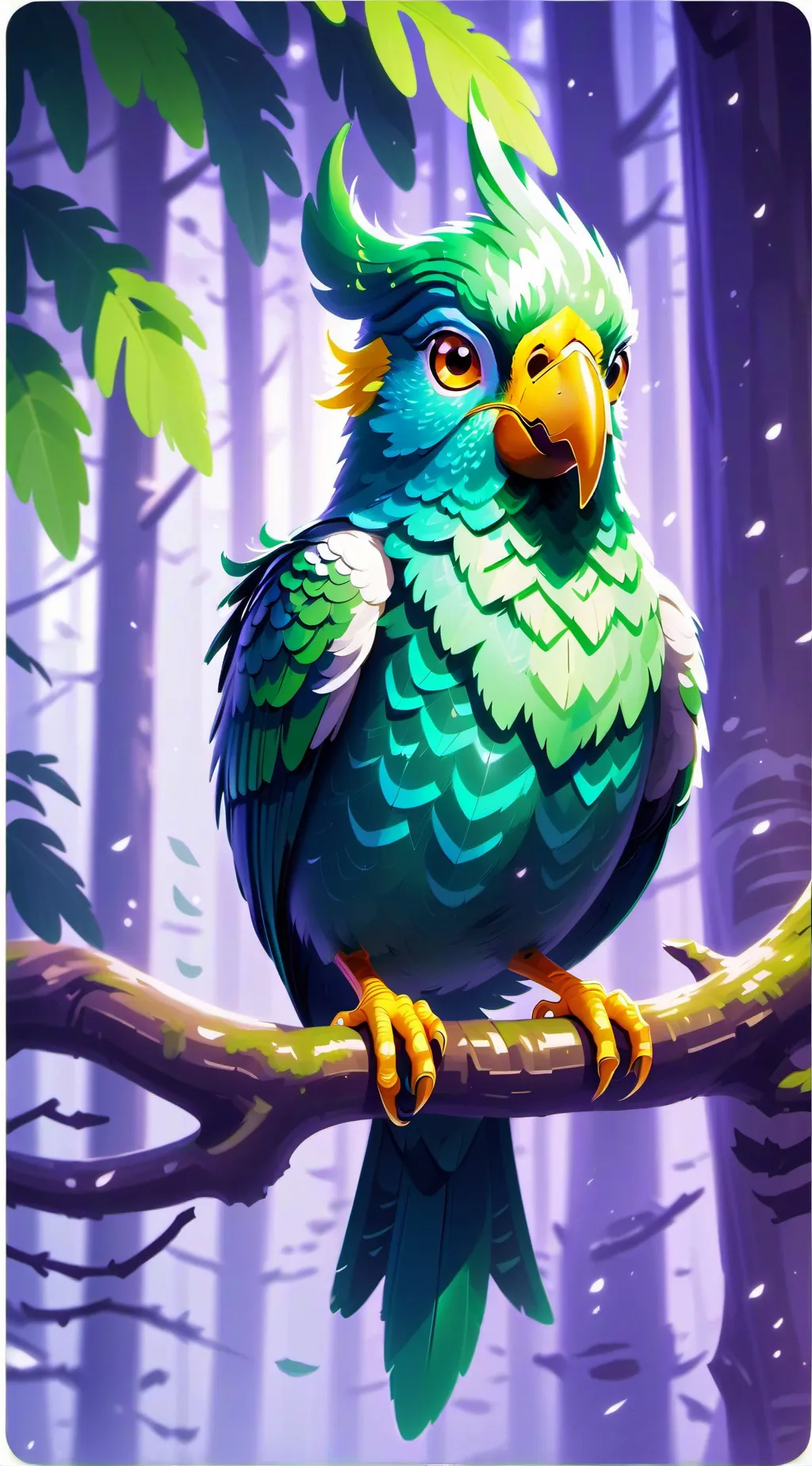 ai character: Duolingo  background