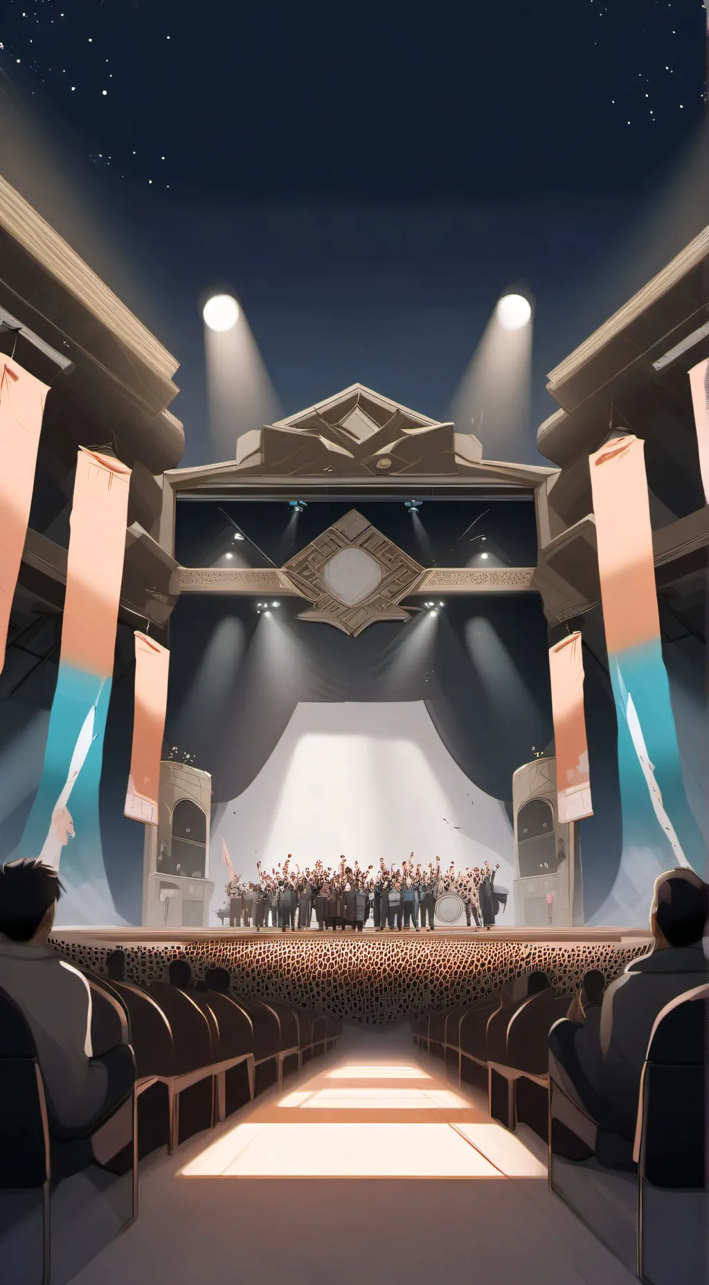 ai character: Concert background
