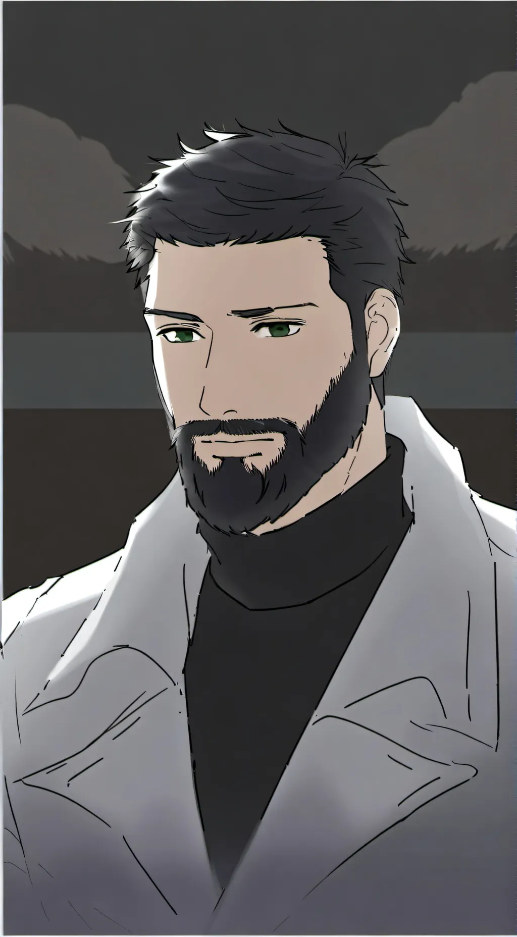 ai character: James Blackmore  background
