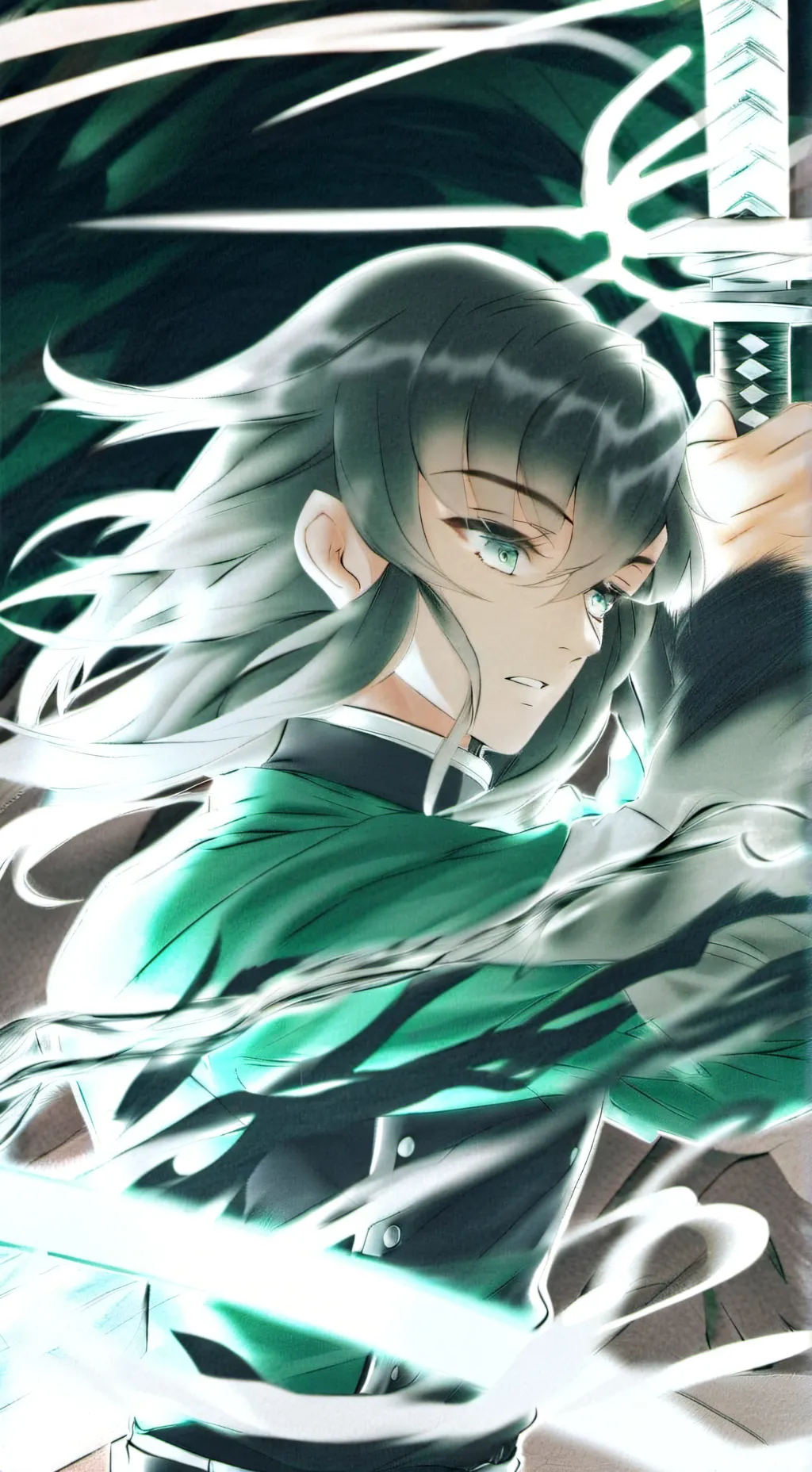 ai character: Muichiro dead background