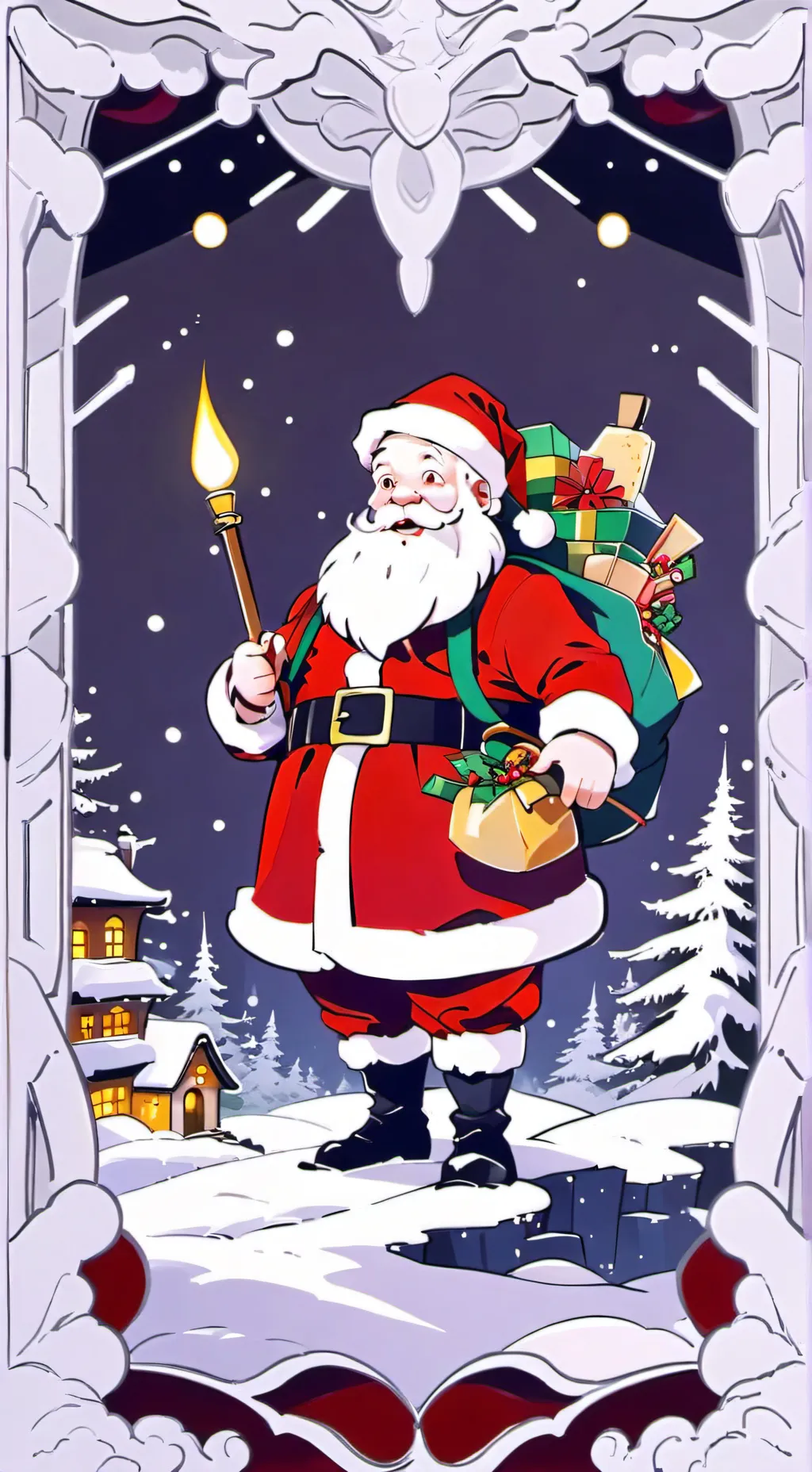 ai character: Santa background