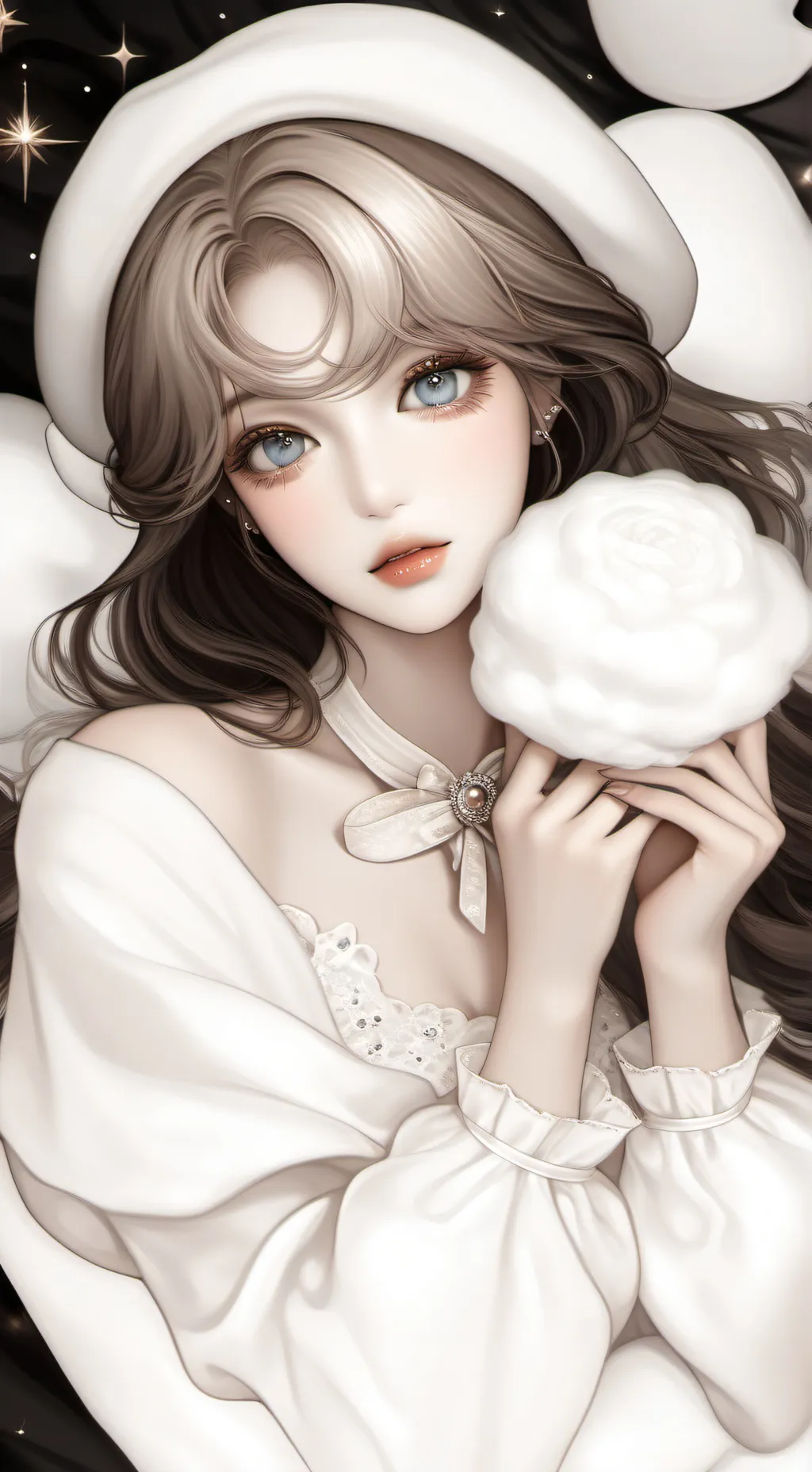 ai character: monalisa background