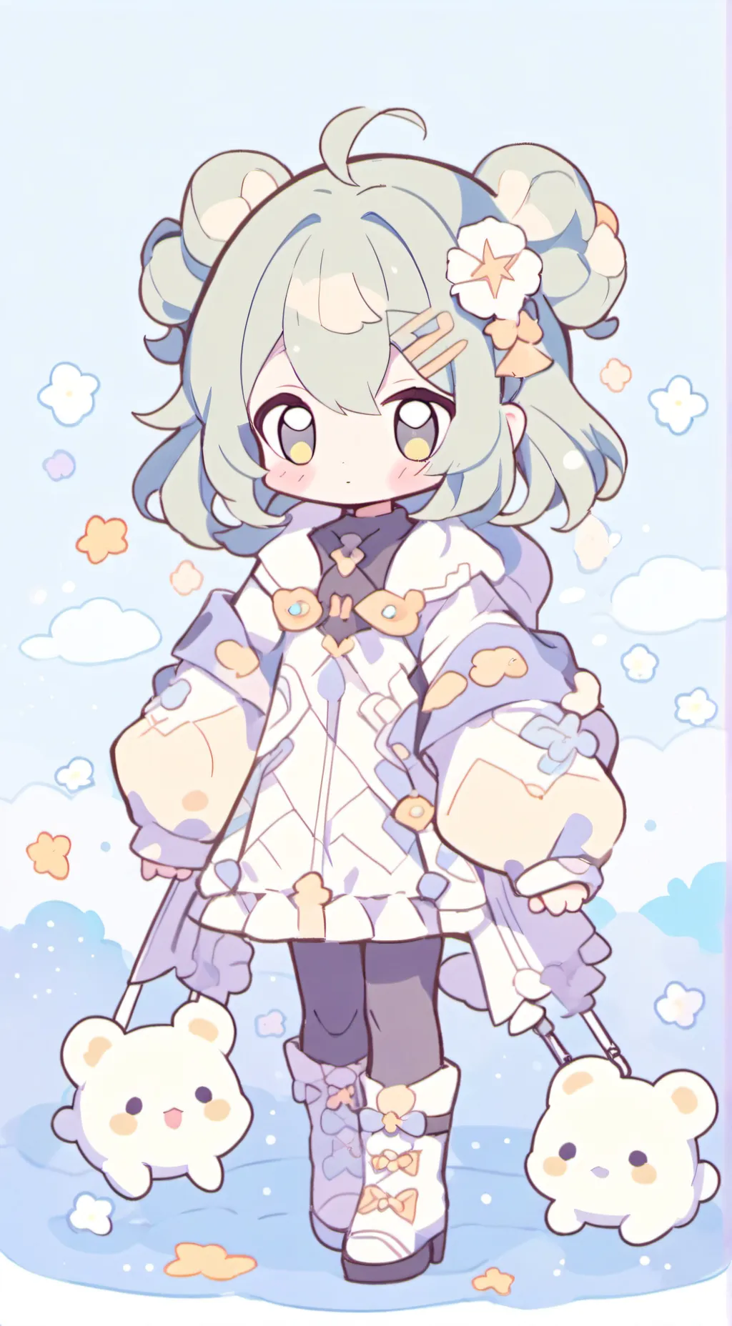 ai character: SPRUMKI background