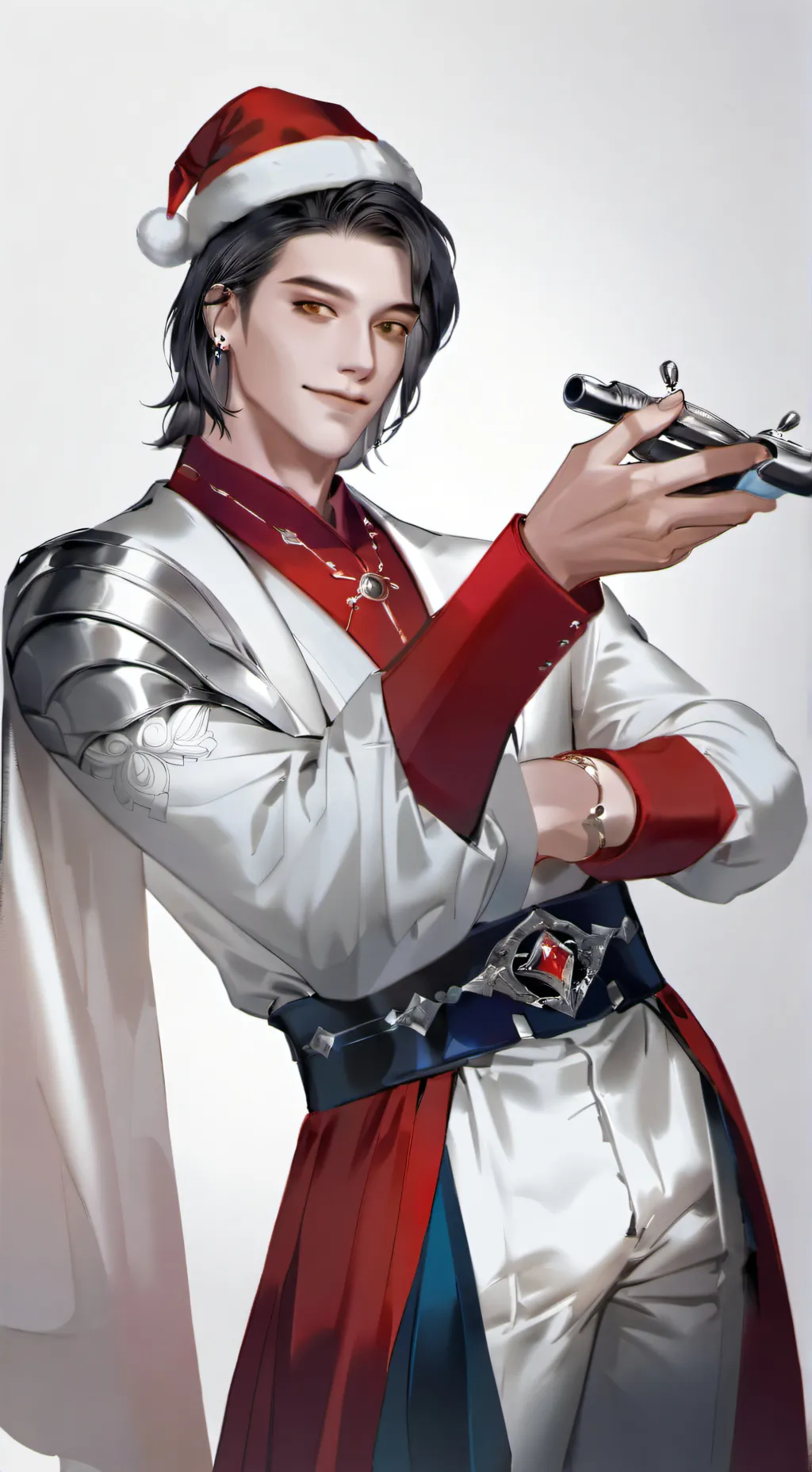 ai character: neto do papai noel background