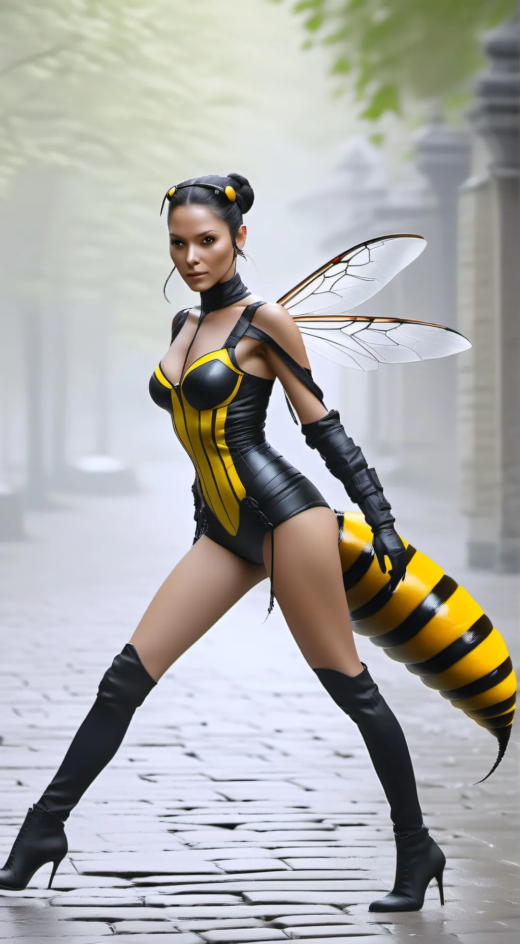 ai character: Wasp isekai background