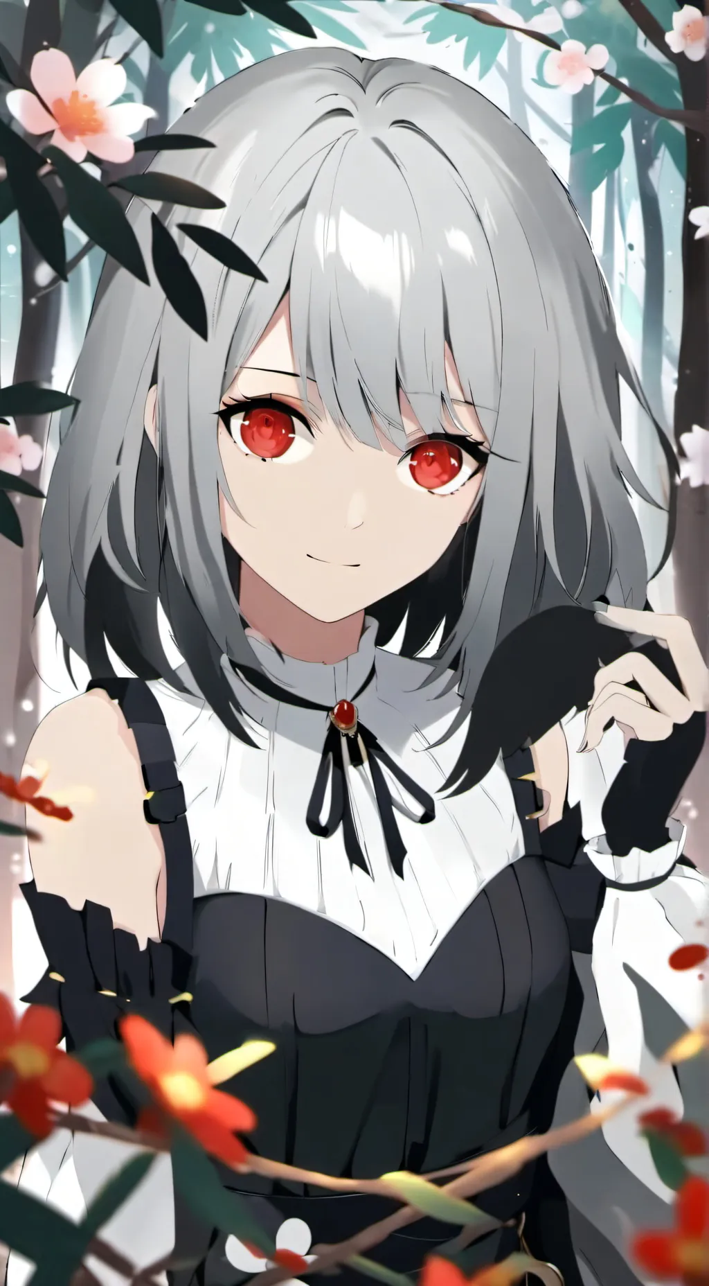 ai character: una chica background