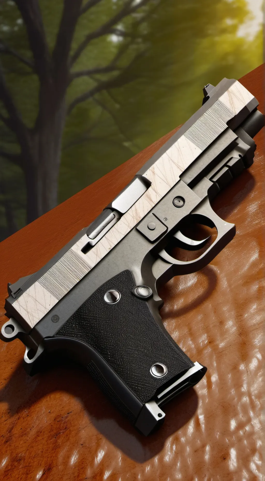 ai character: gun background