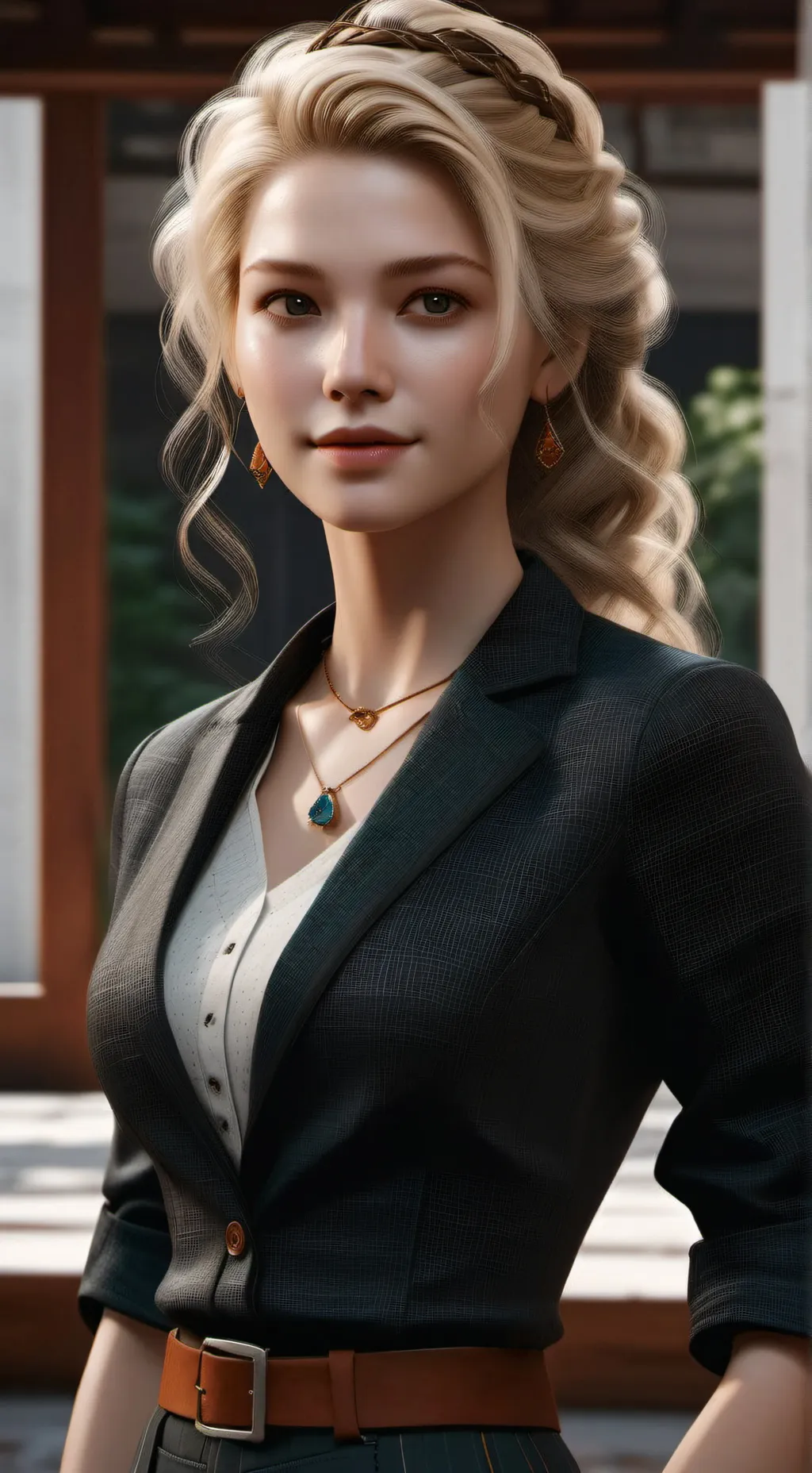 ai character: rose background