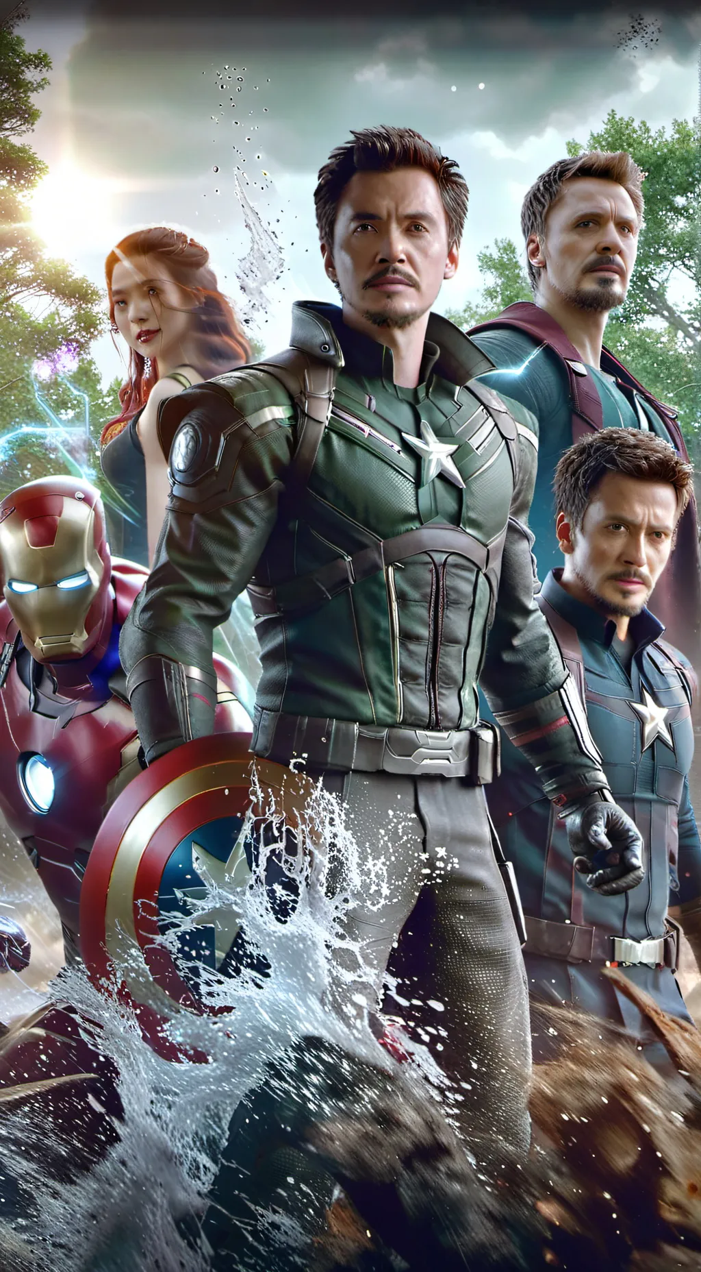 ai character: Avengers background