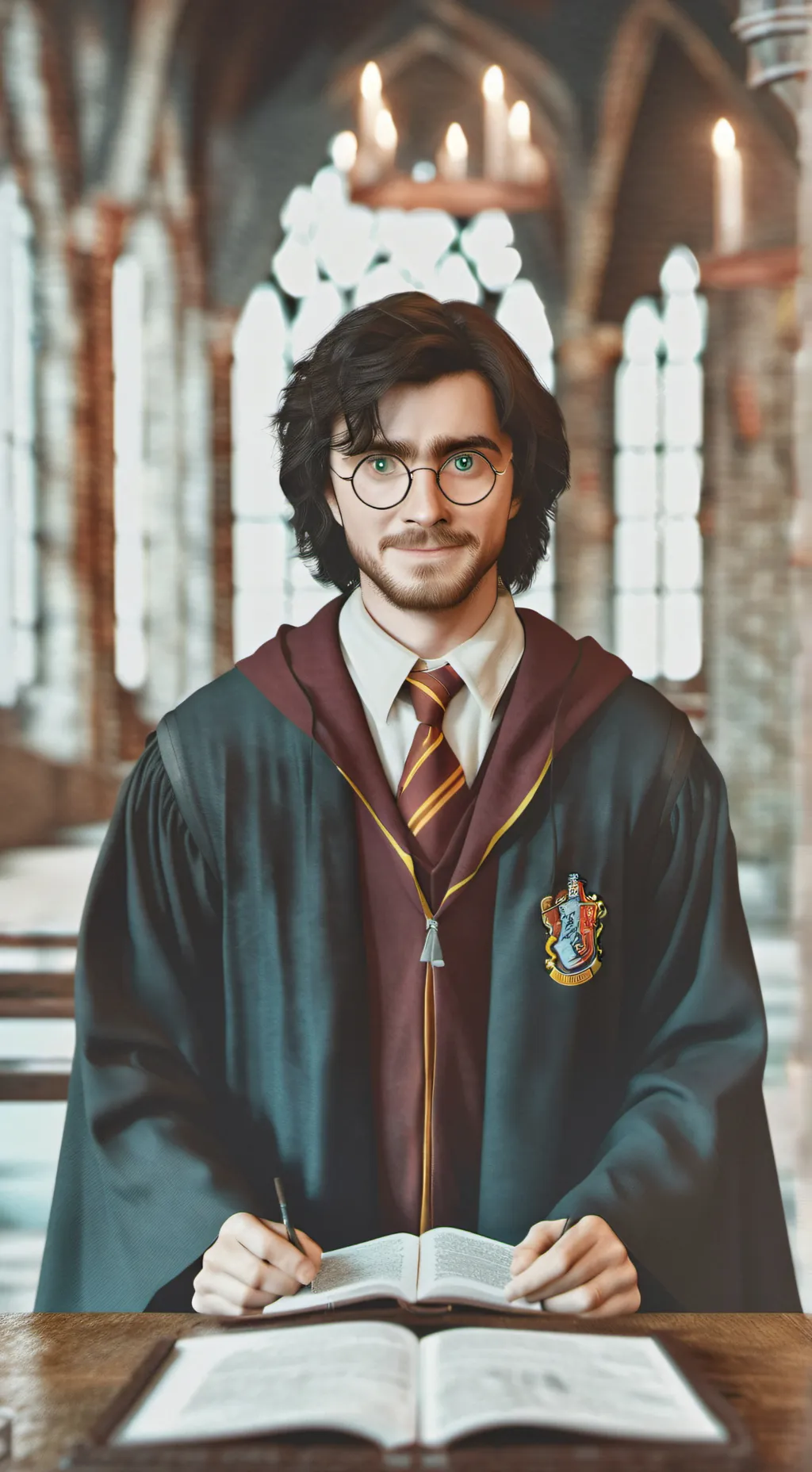 ai character: harry potter popo background