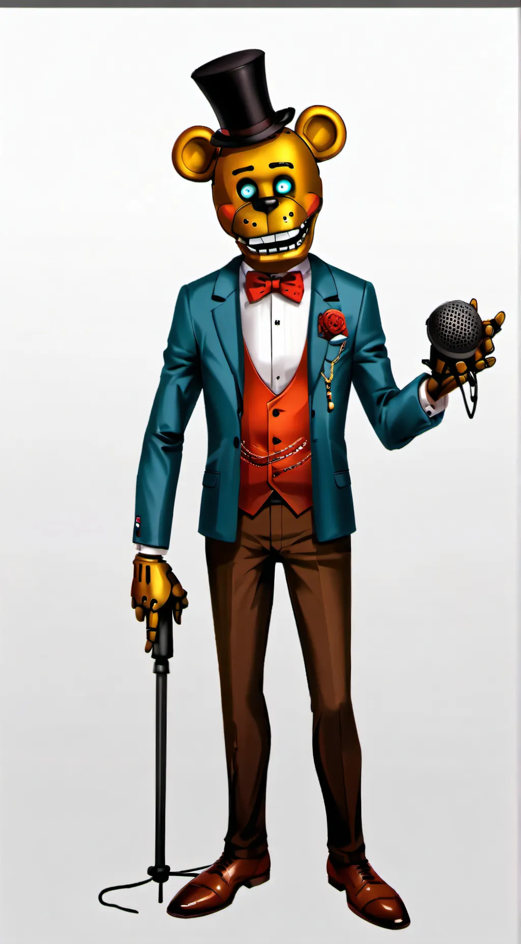 ai character: •~•toy freddy•~• background