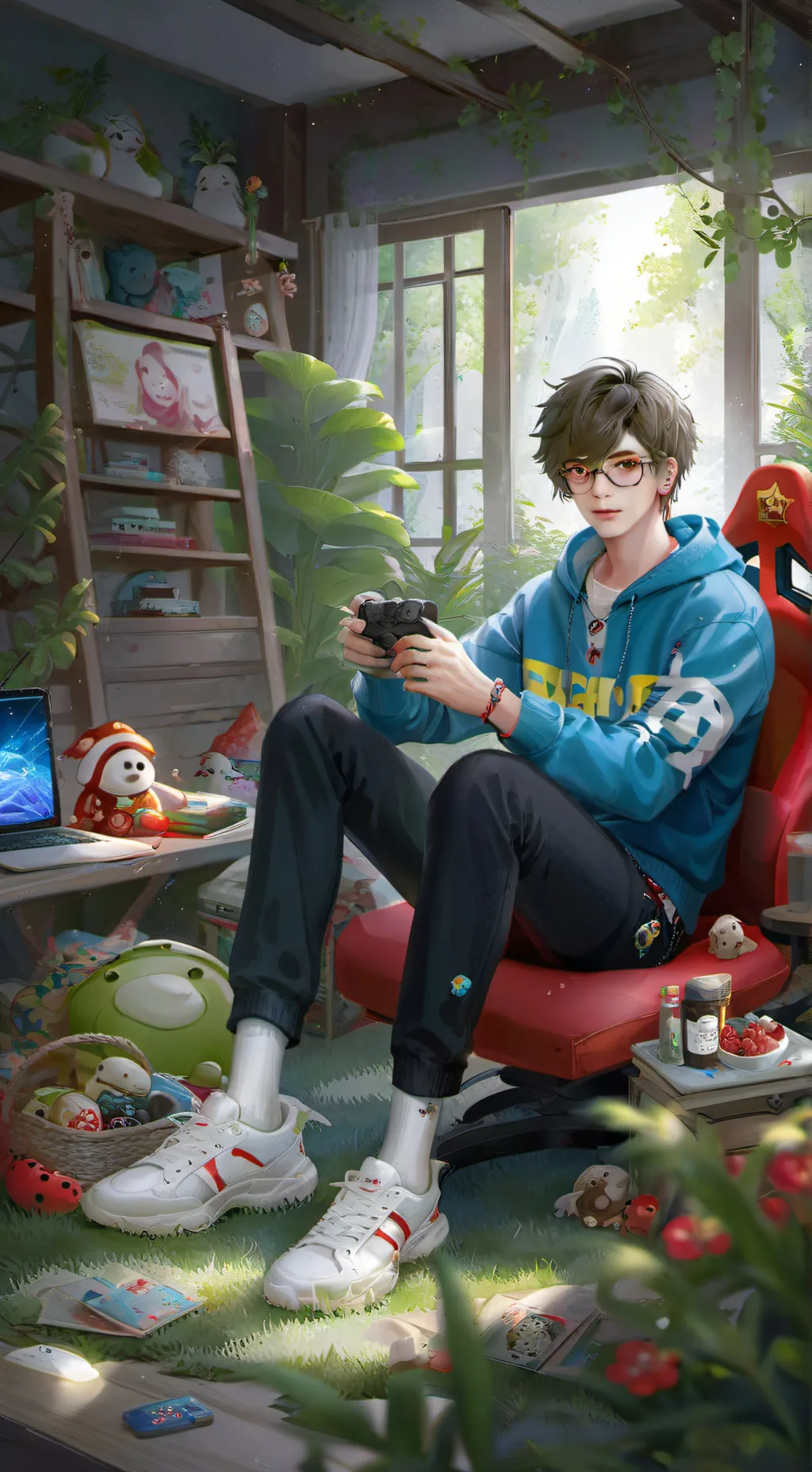 ai character: Nathaniel  background
