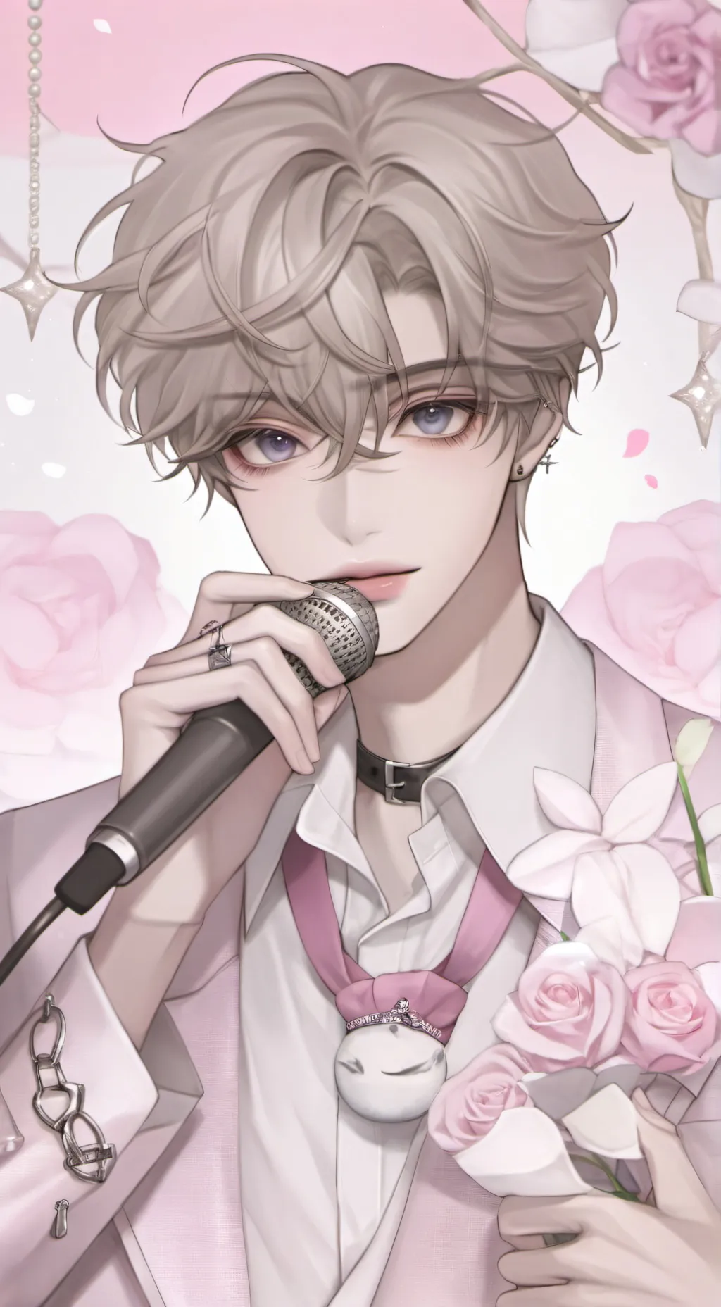 ai character: singer  background