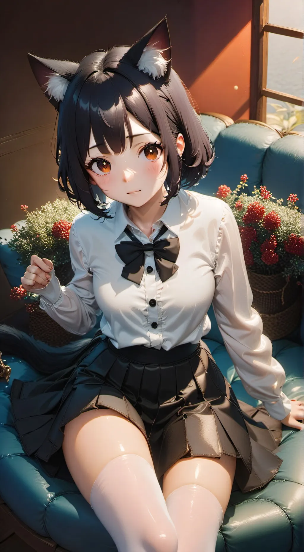 ai character: Miku Hanabe background