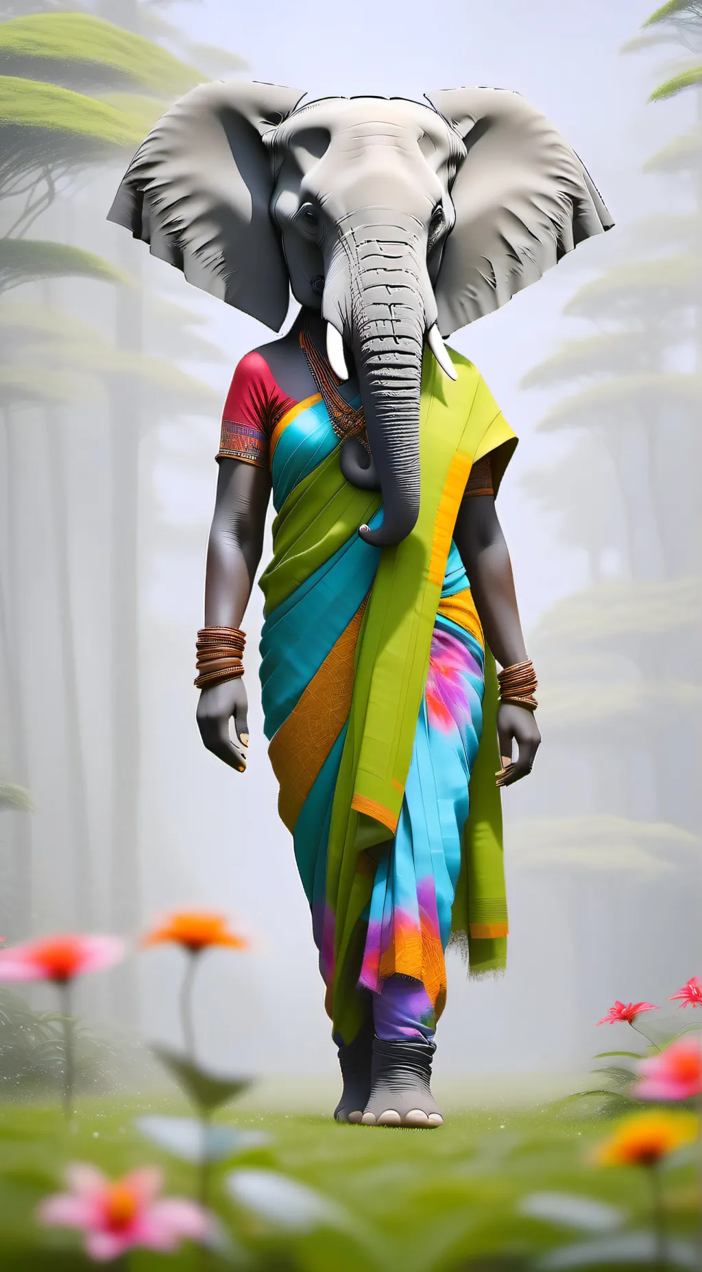 ai character: Lippy Elephant  background