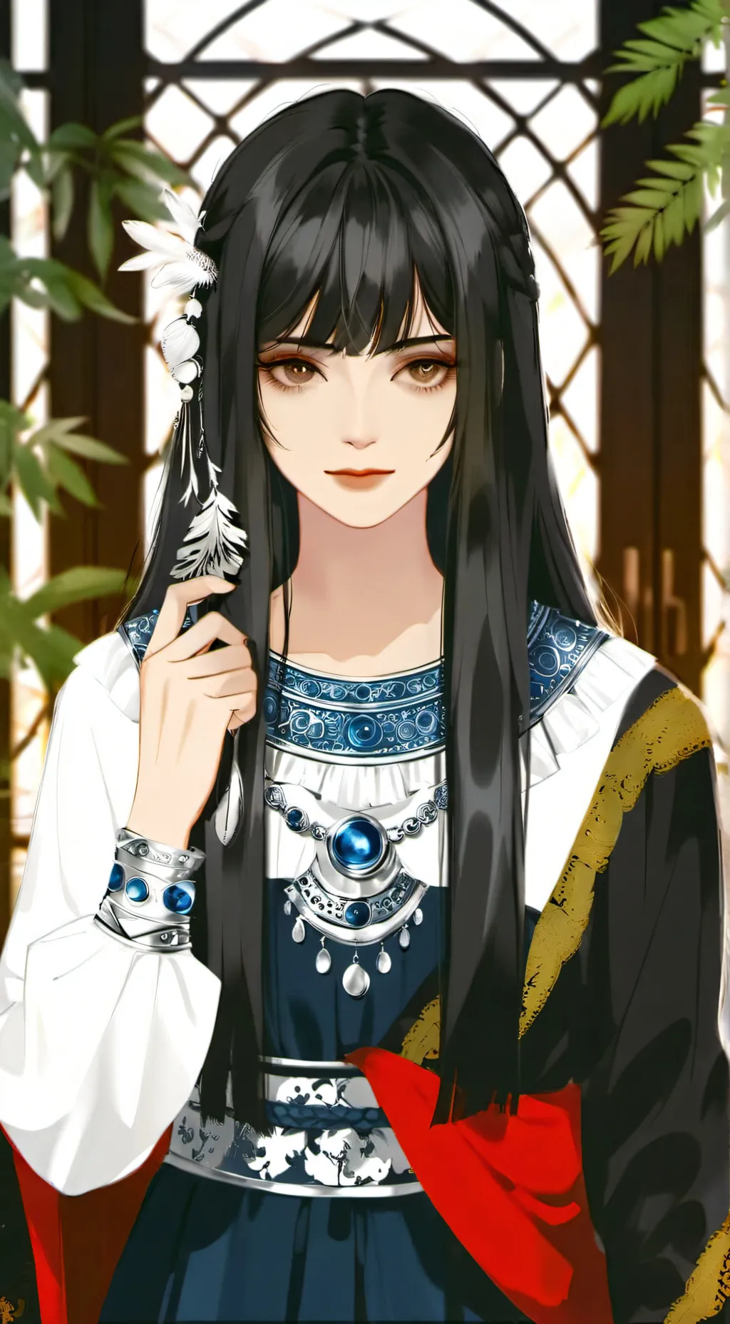 ai character: Katy  background