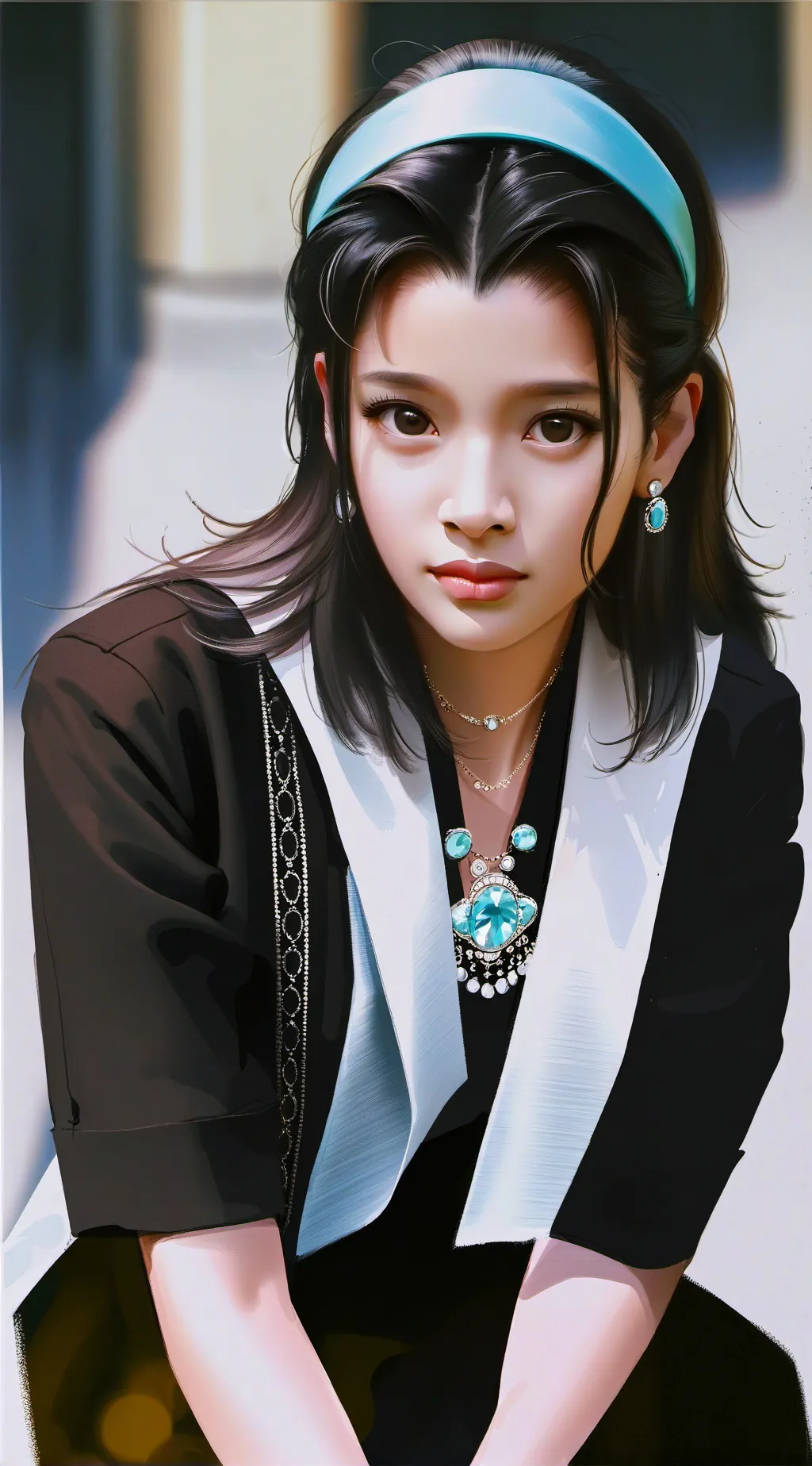 ai character: Luna background