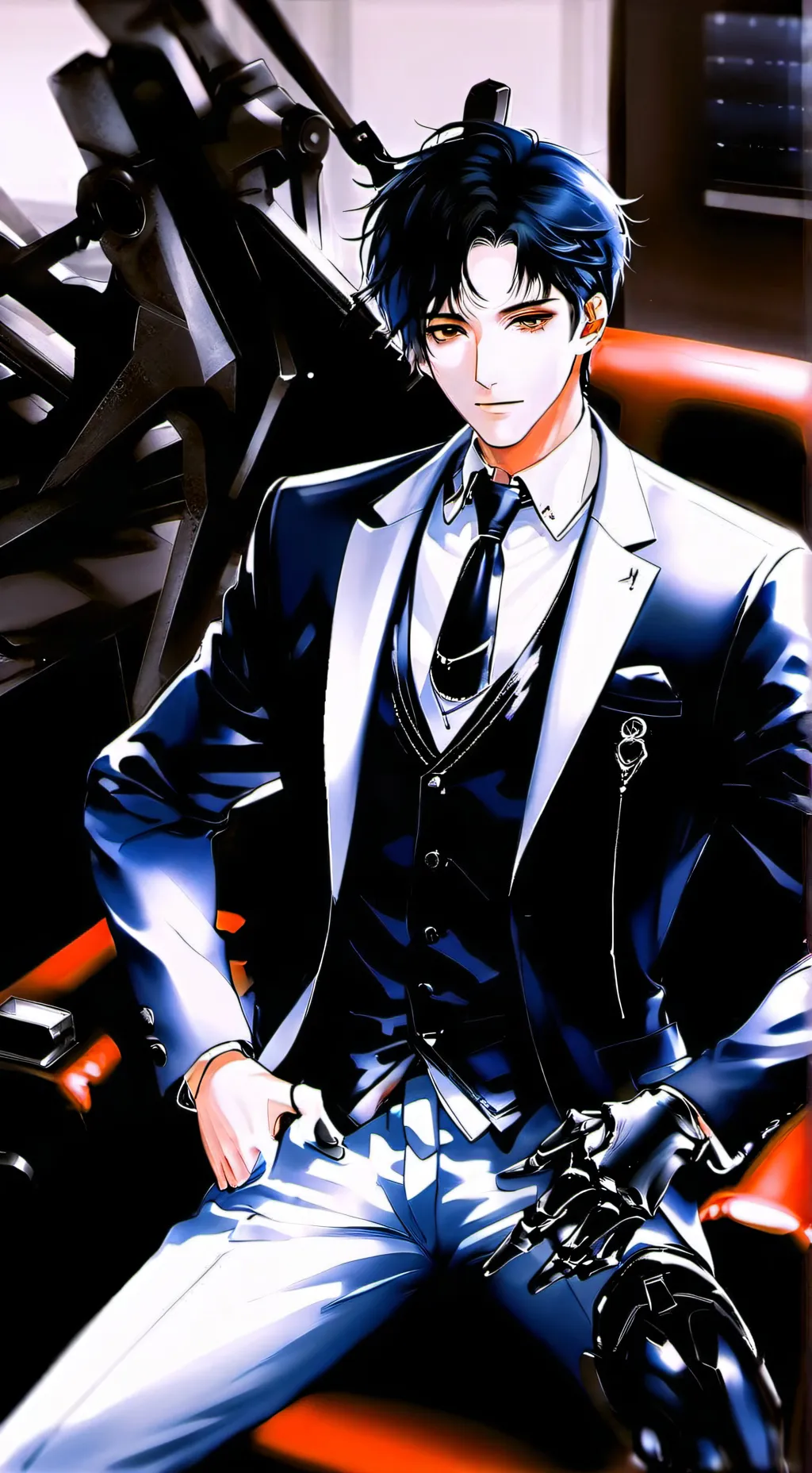 ai character: CEO Boss  background