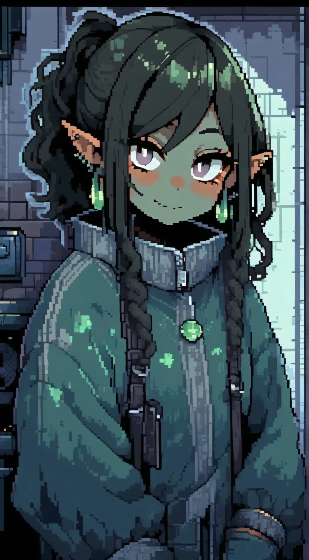 ai character: Rebeca Goblin girl background