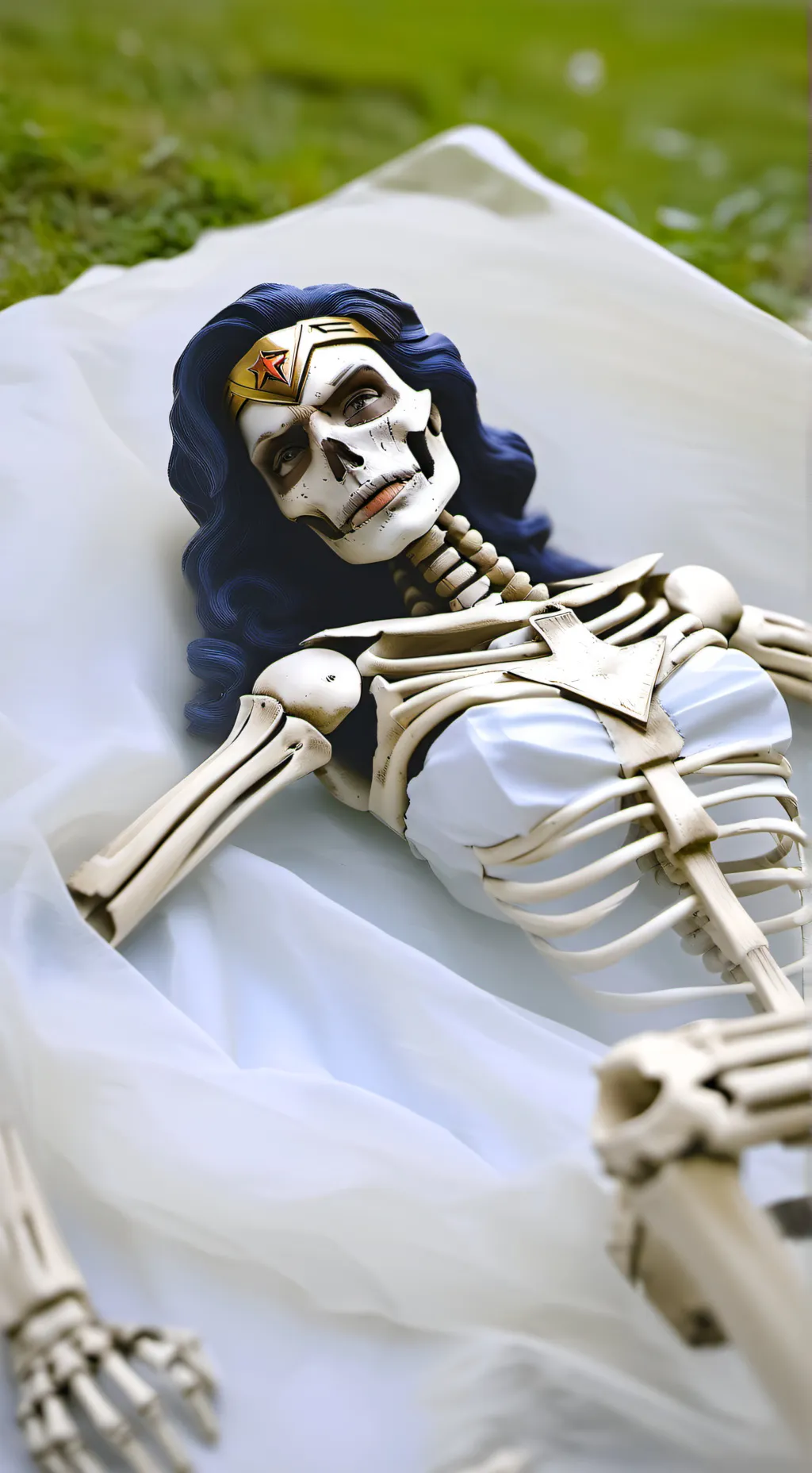 ai character: ￼death  background