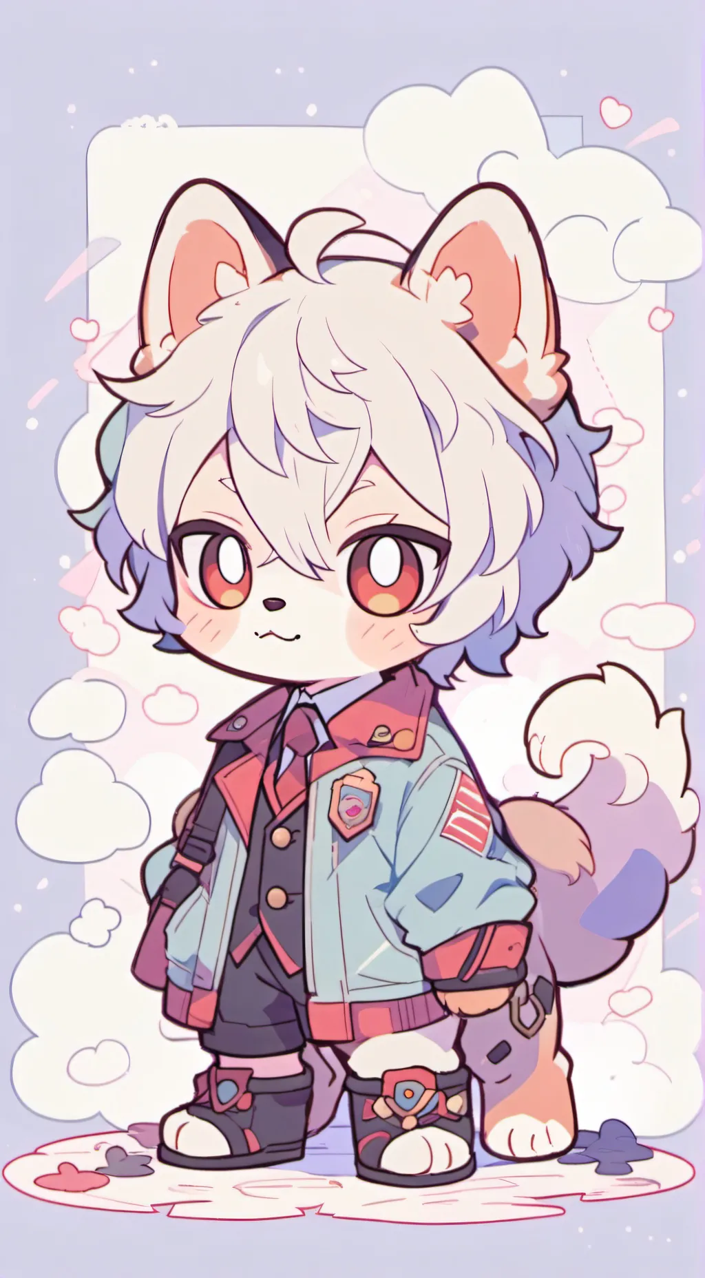 ai character: dogday background