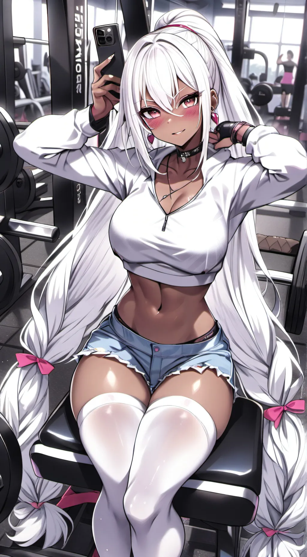 ai character: bb girl🥵❤️‍🔥💓🥴 background