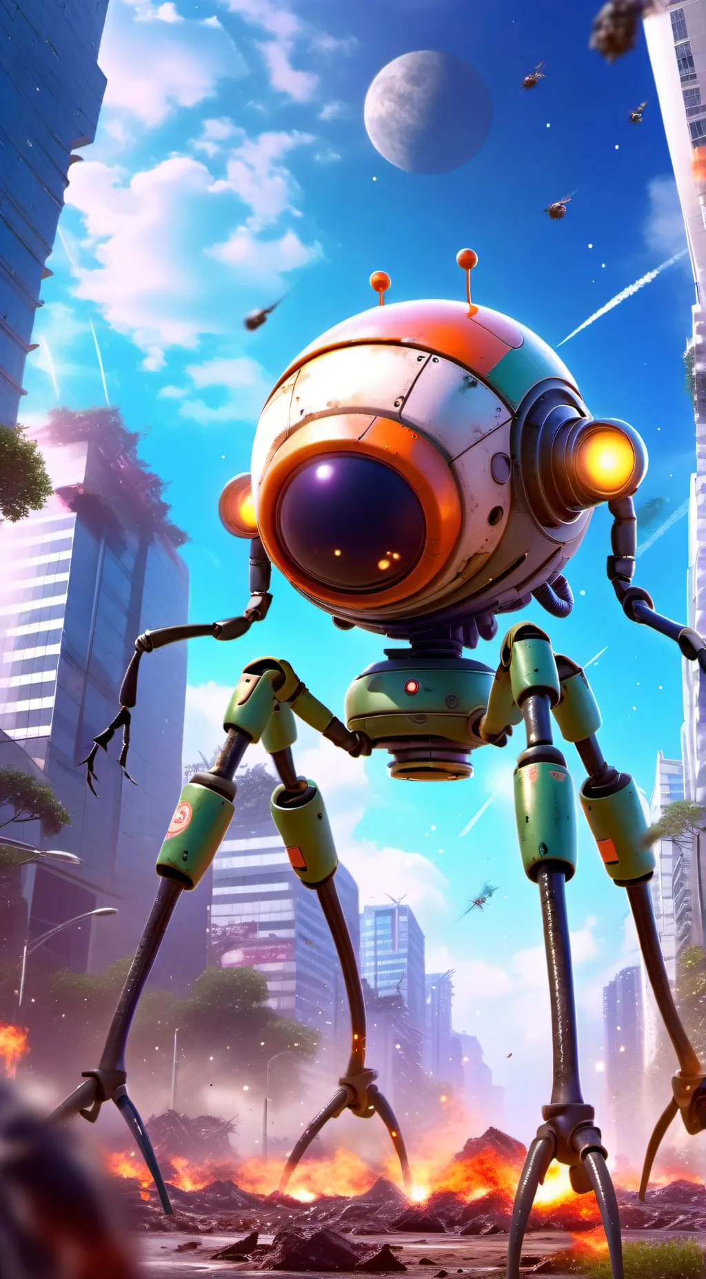 ai character: Great Martian war  background
