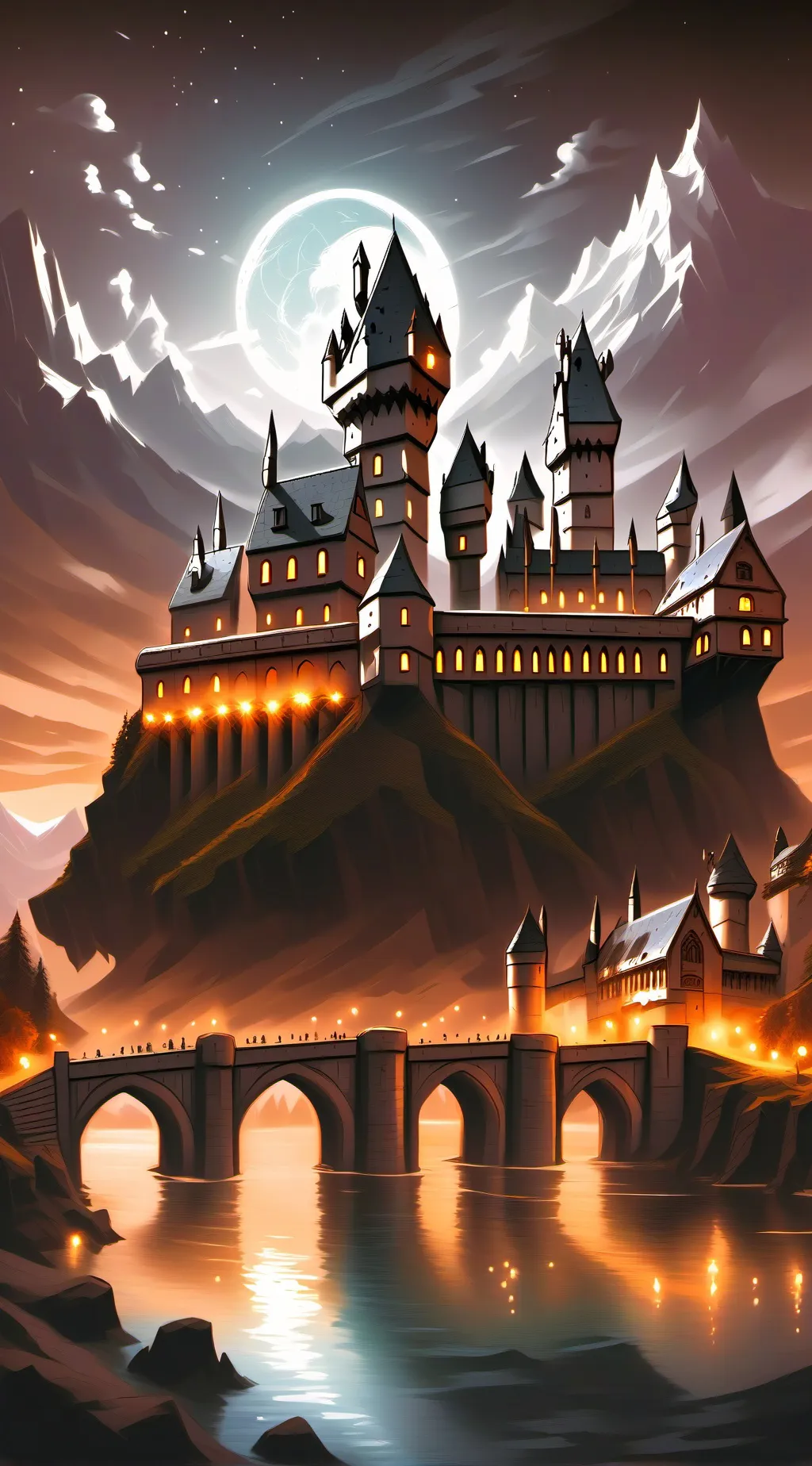 ai character: Hogwarts  background
