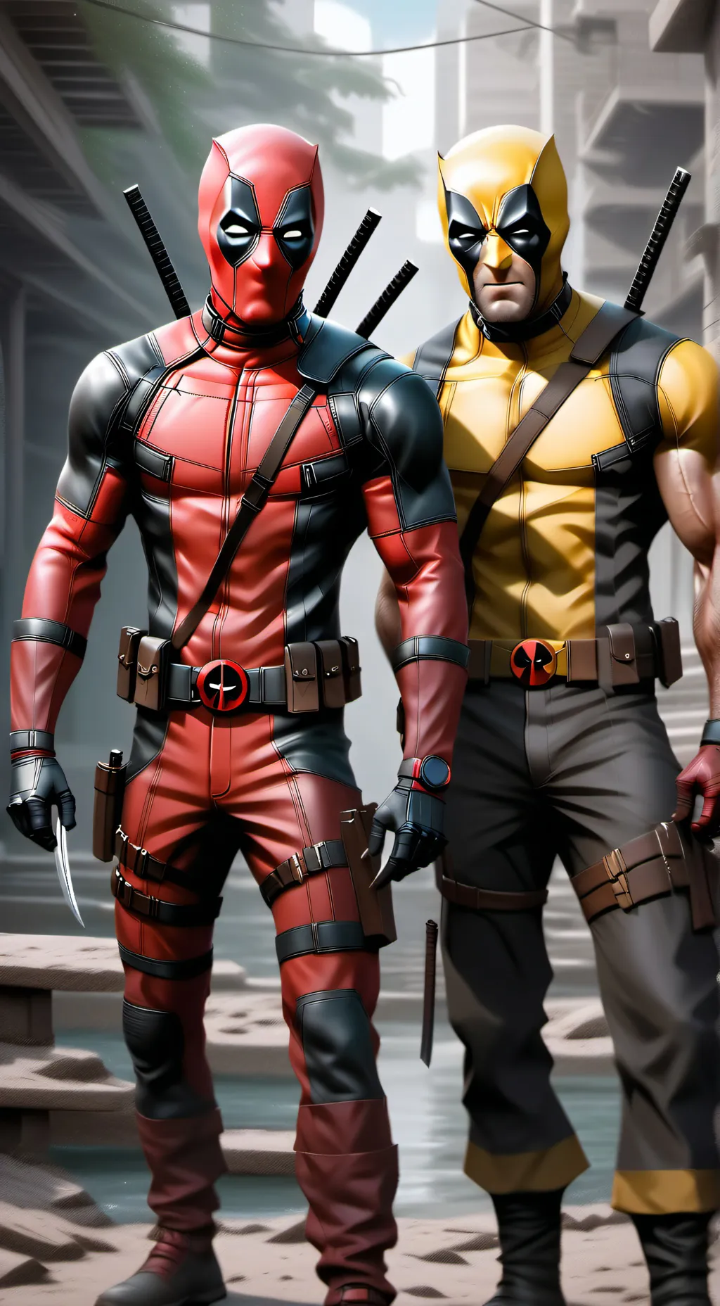 ai character: dead pool background