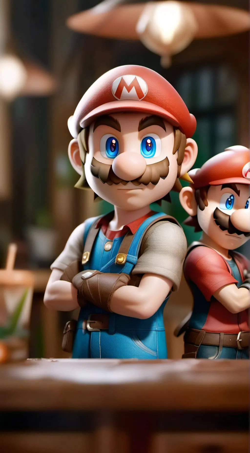 ai character: Super smash horror background