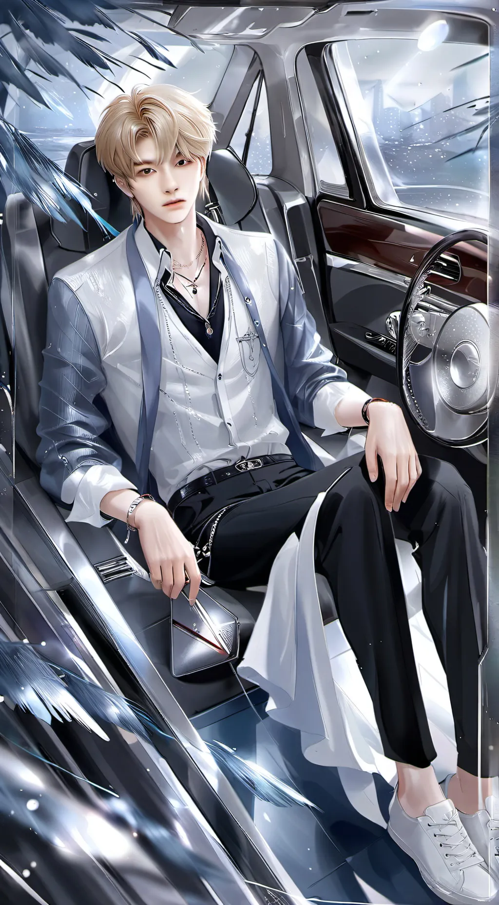 ai character: SKZ NEW GIRL background