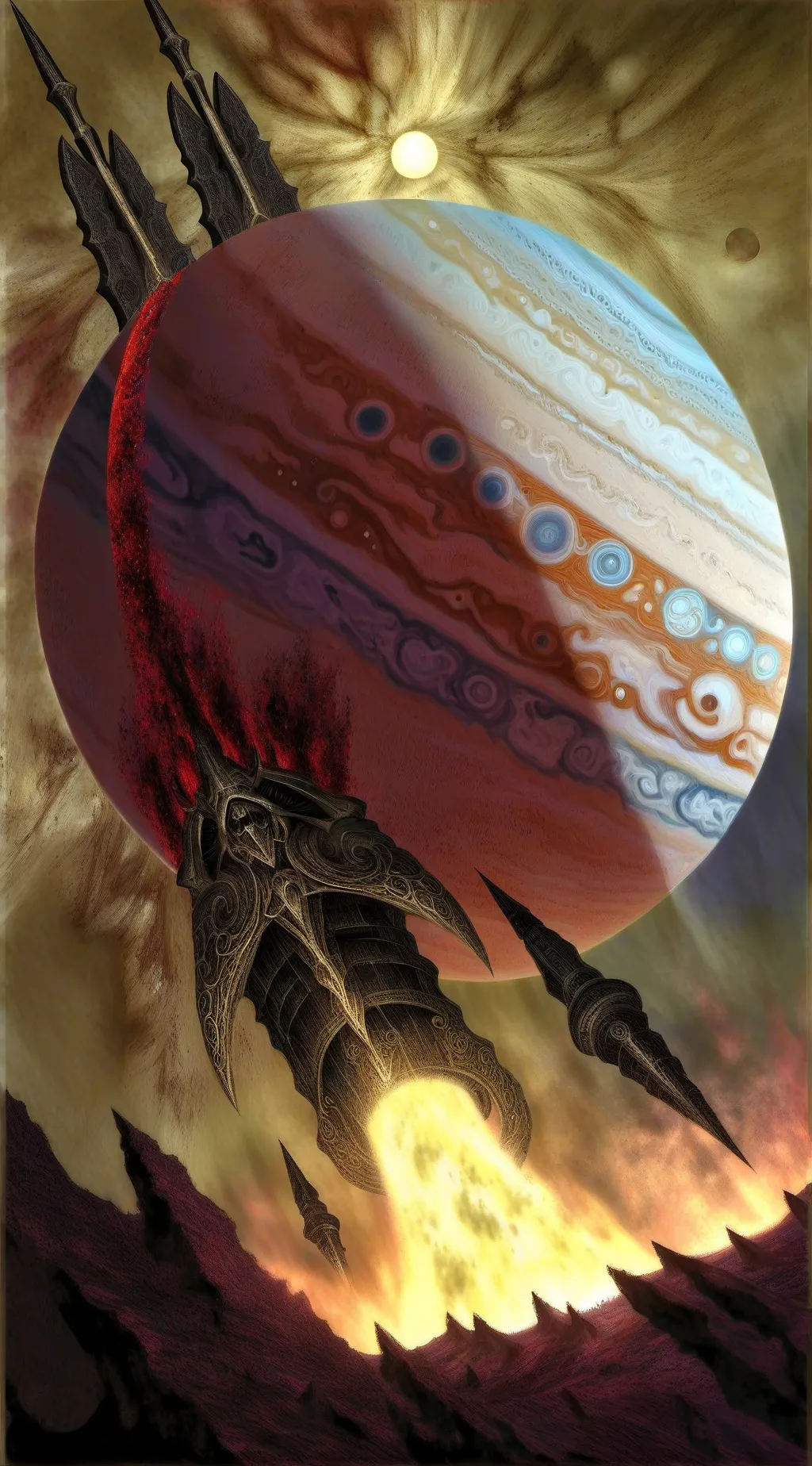 ai character: DW trip to jupiter background