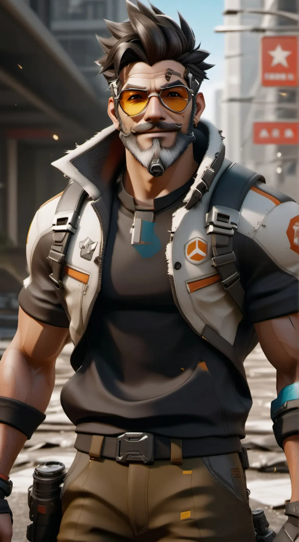 ai character: ow plane crash  background