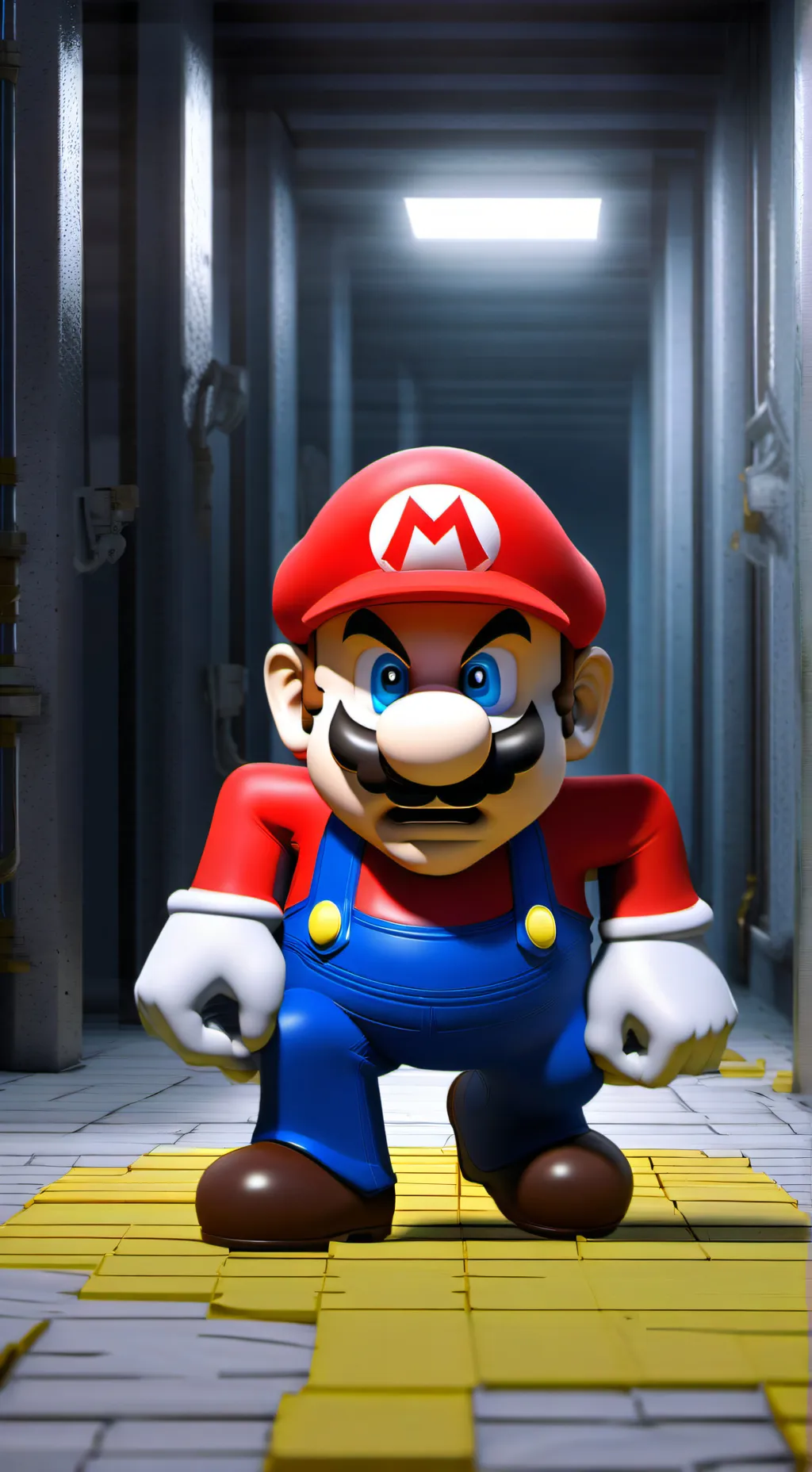 ai character: angry mario ai background