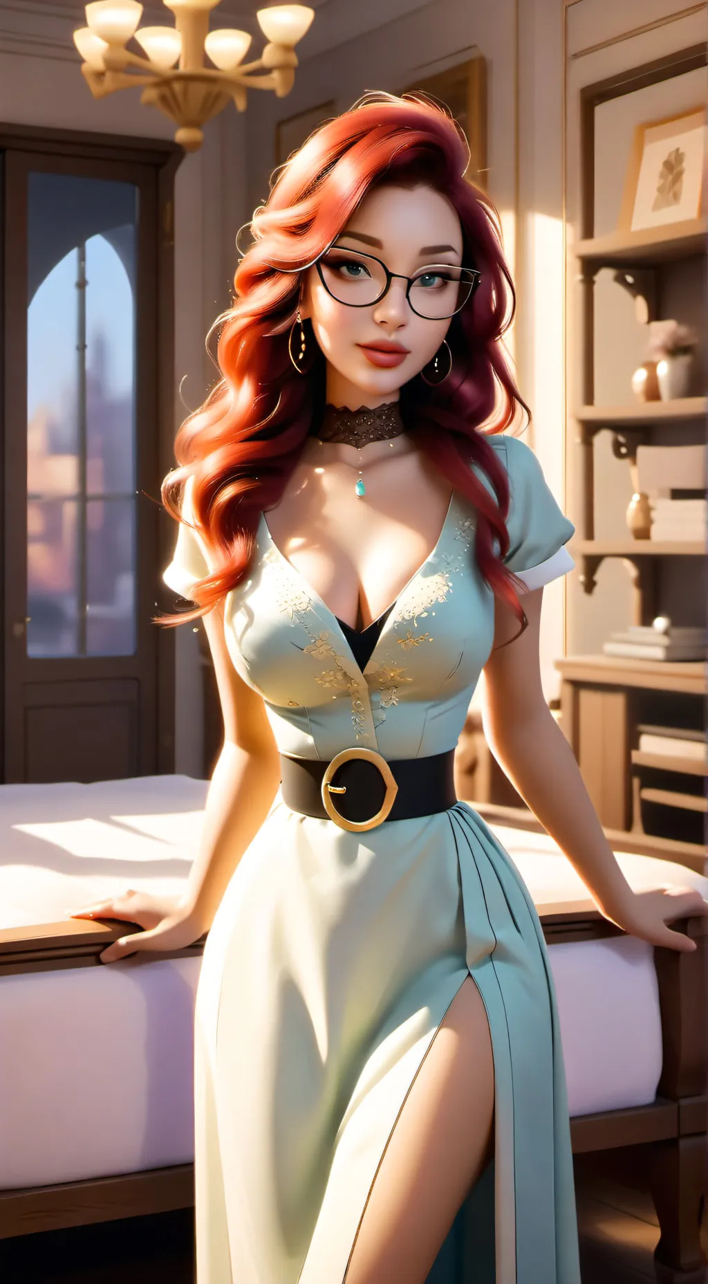 ai character: Alicia  background