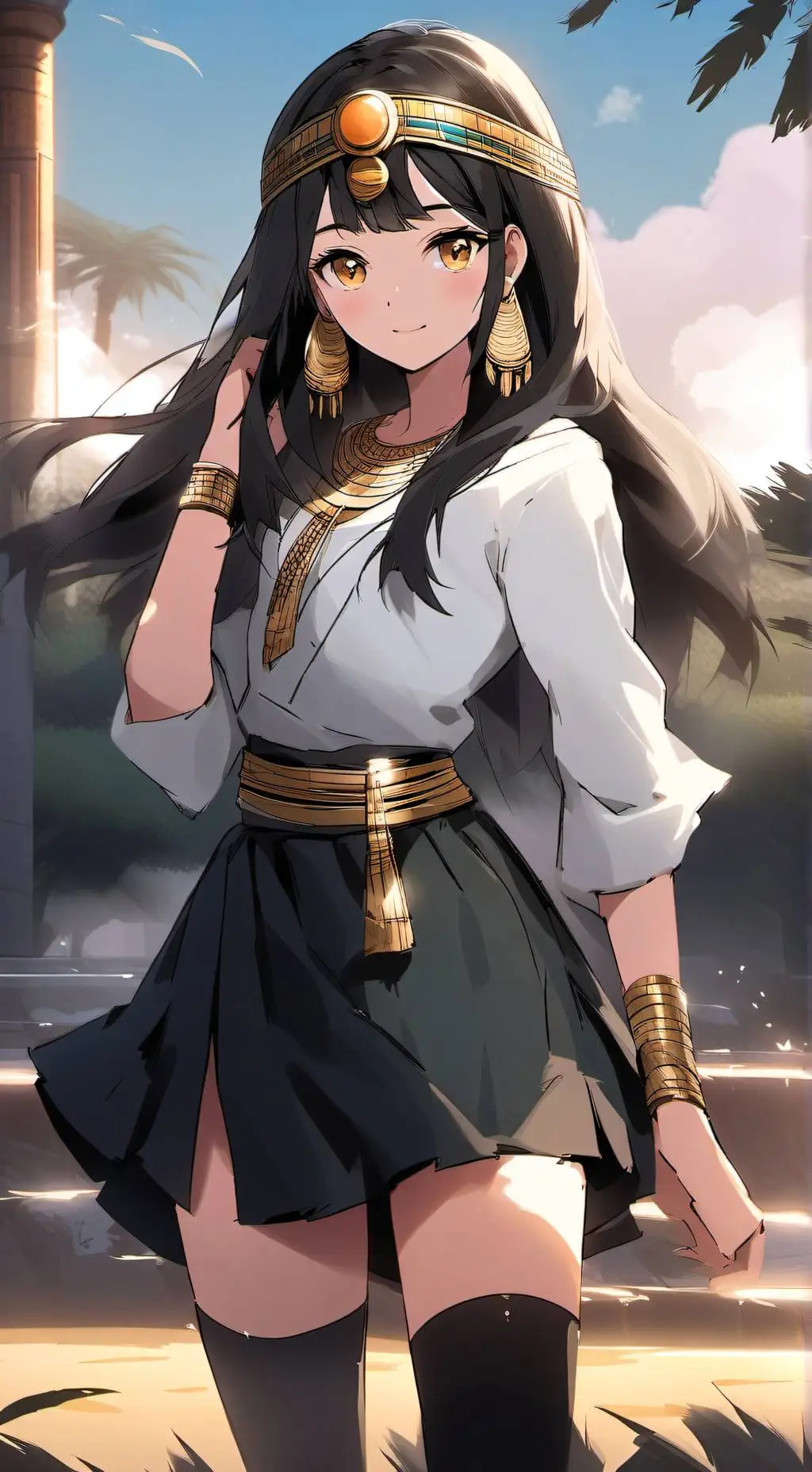 ai character: Auset background