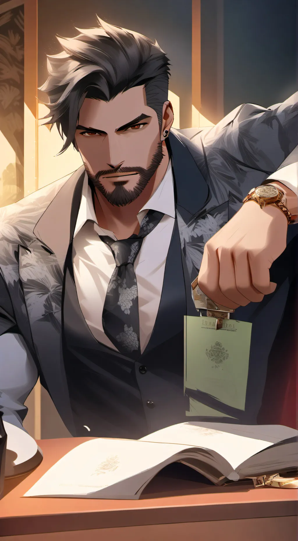 ai character: Lucias the boss background