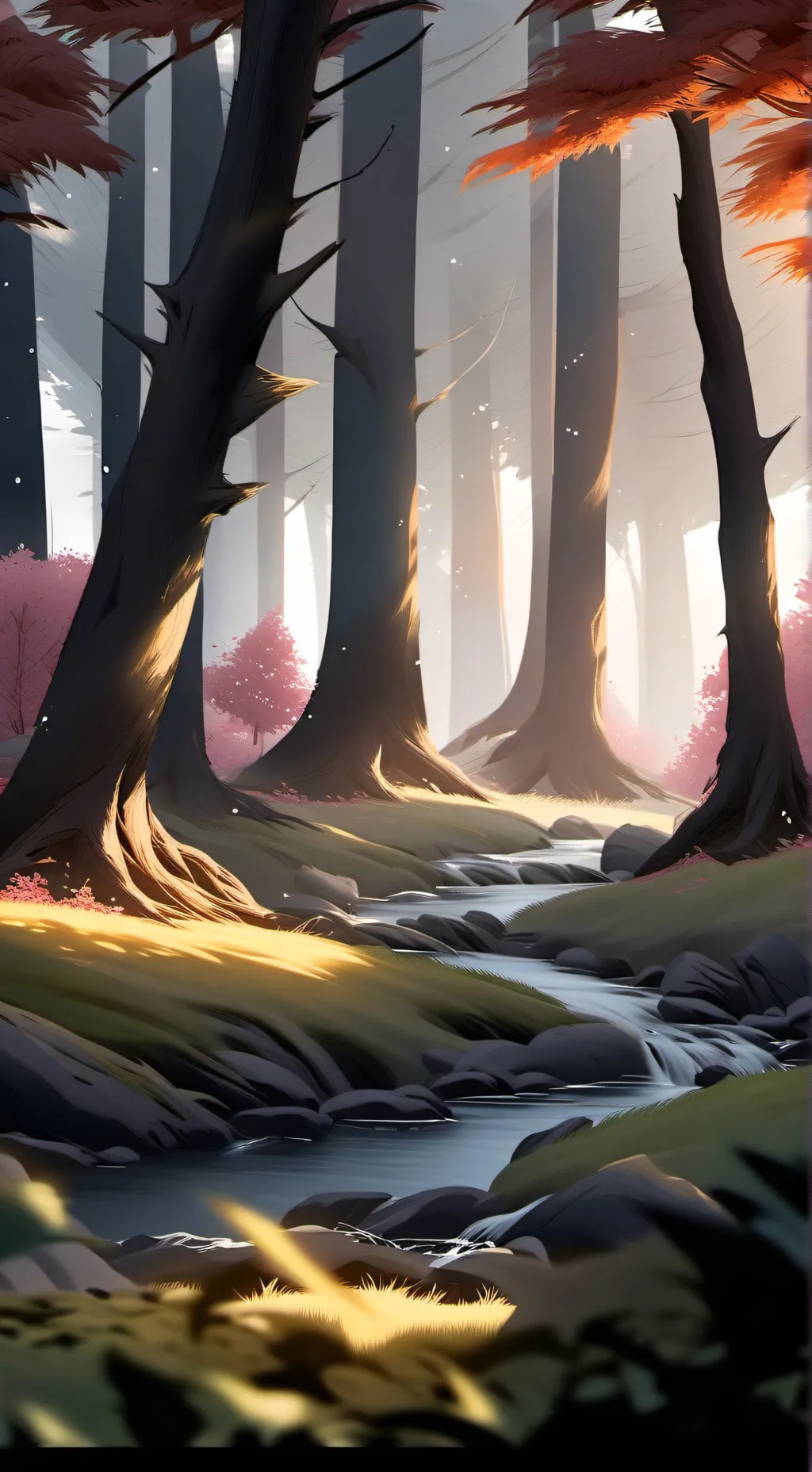 ai character: A Thousand Forests background
