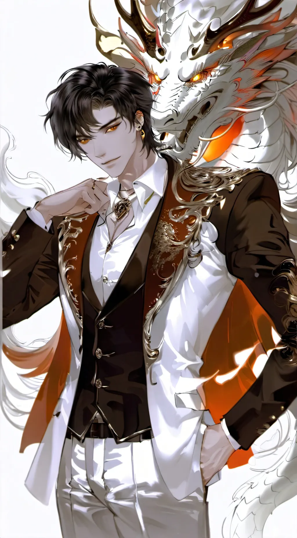 ai character: ❤️Dominic Challet🧡 background