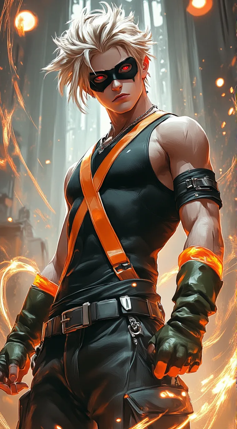 ai character: Katsuki Bakugo background