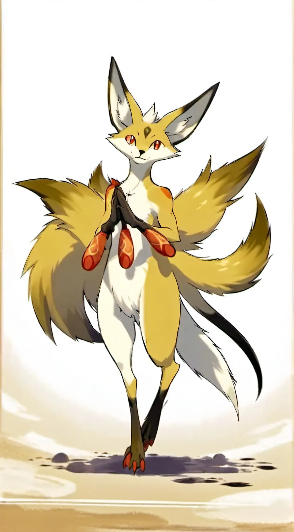 ai character: ♀️vulpix♀️ background