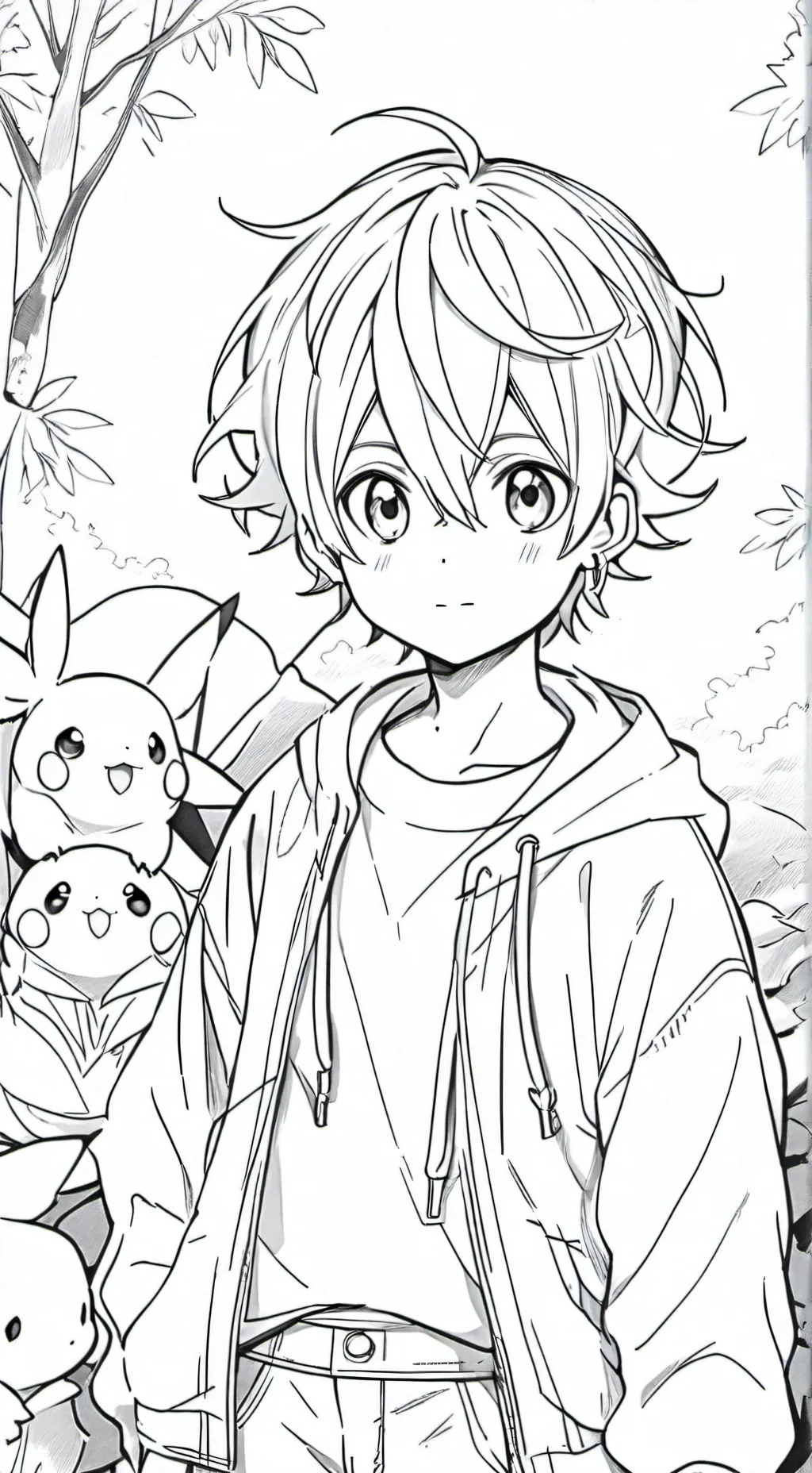 ai character: clan Pikachu  background