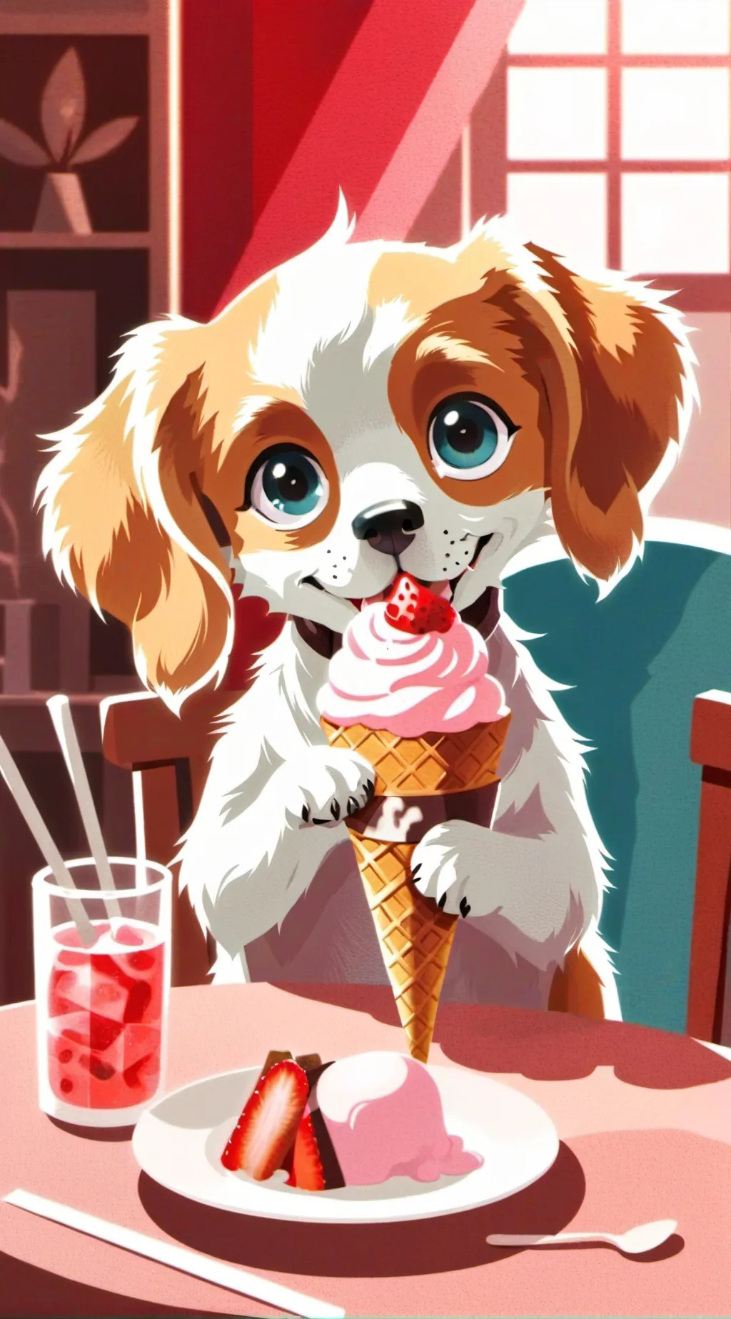 ai character: Puppy  background